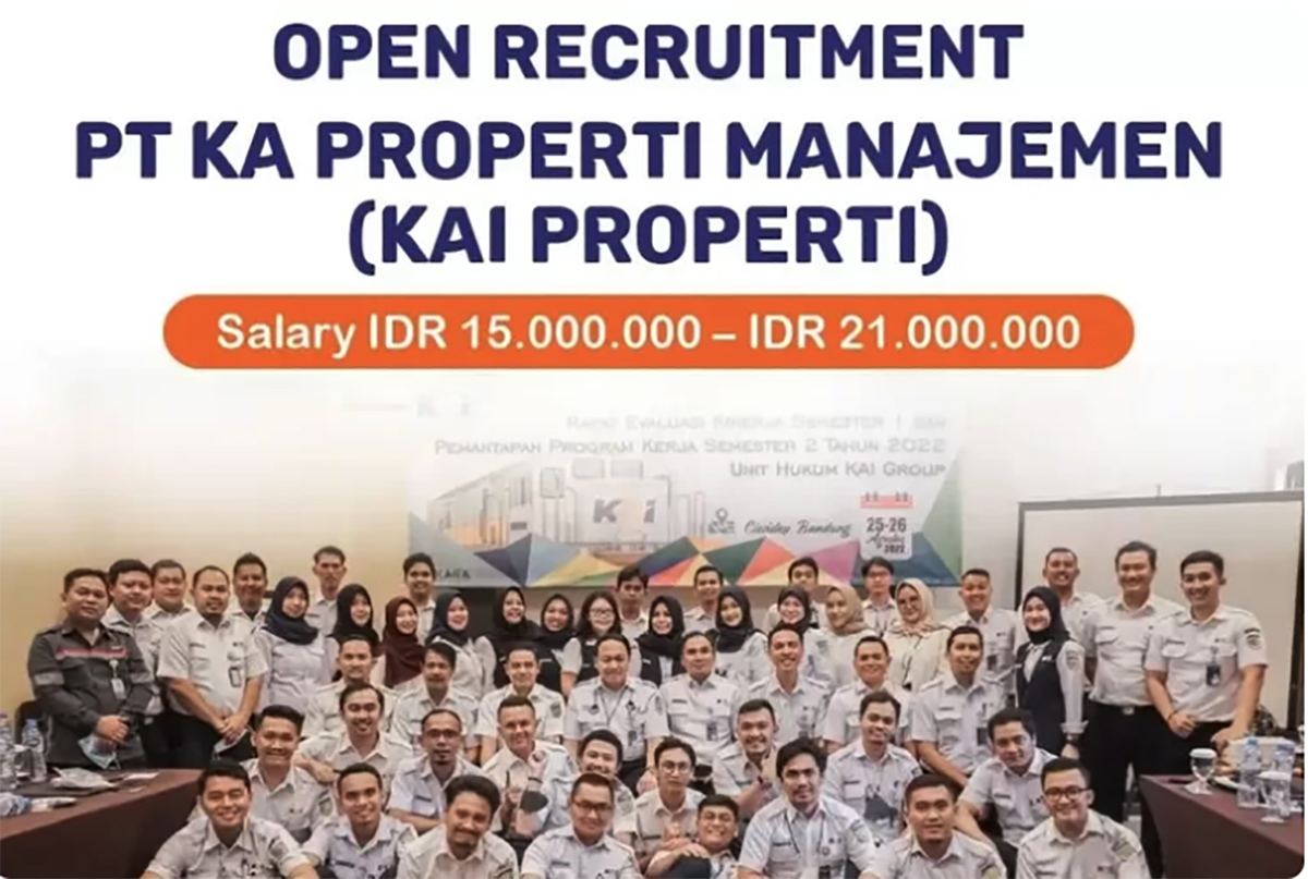 BUMN PT KAI Properti Membuka Lowongan Kerja 2025 Ini Cara Daftar dan Besaran Gajinya