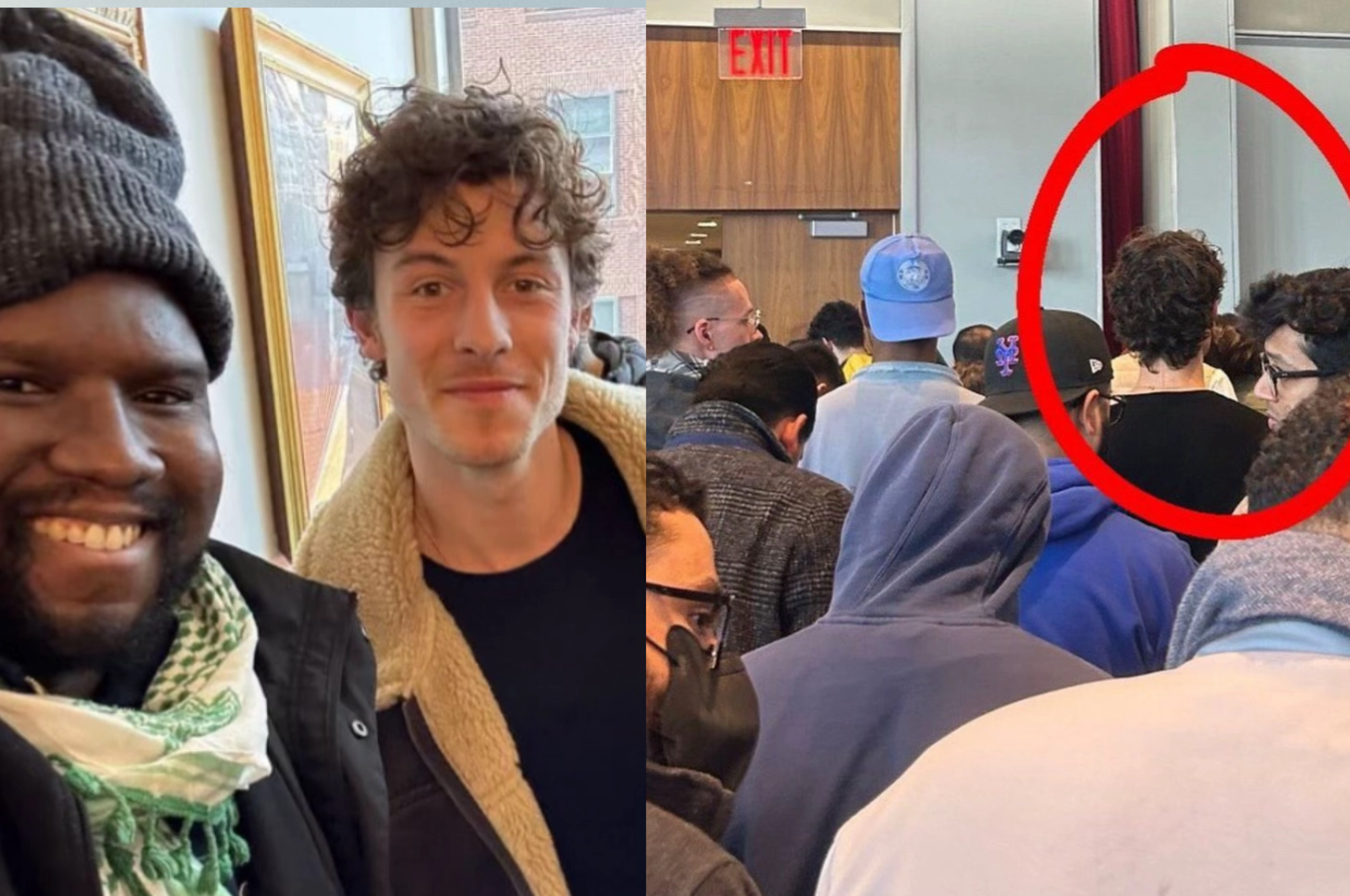 Potret: Shawn Mendes dan Mustafa the Poet di Masjid University of New York