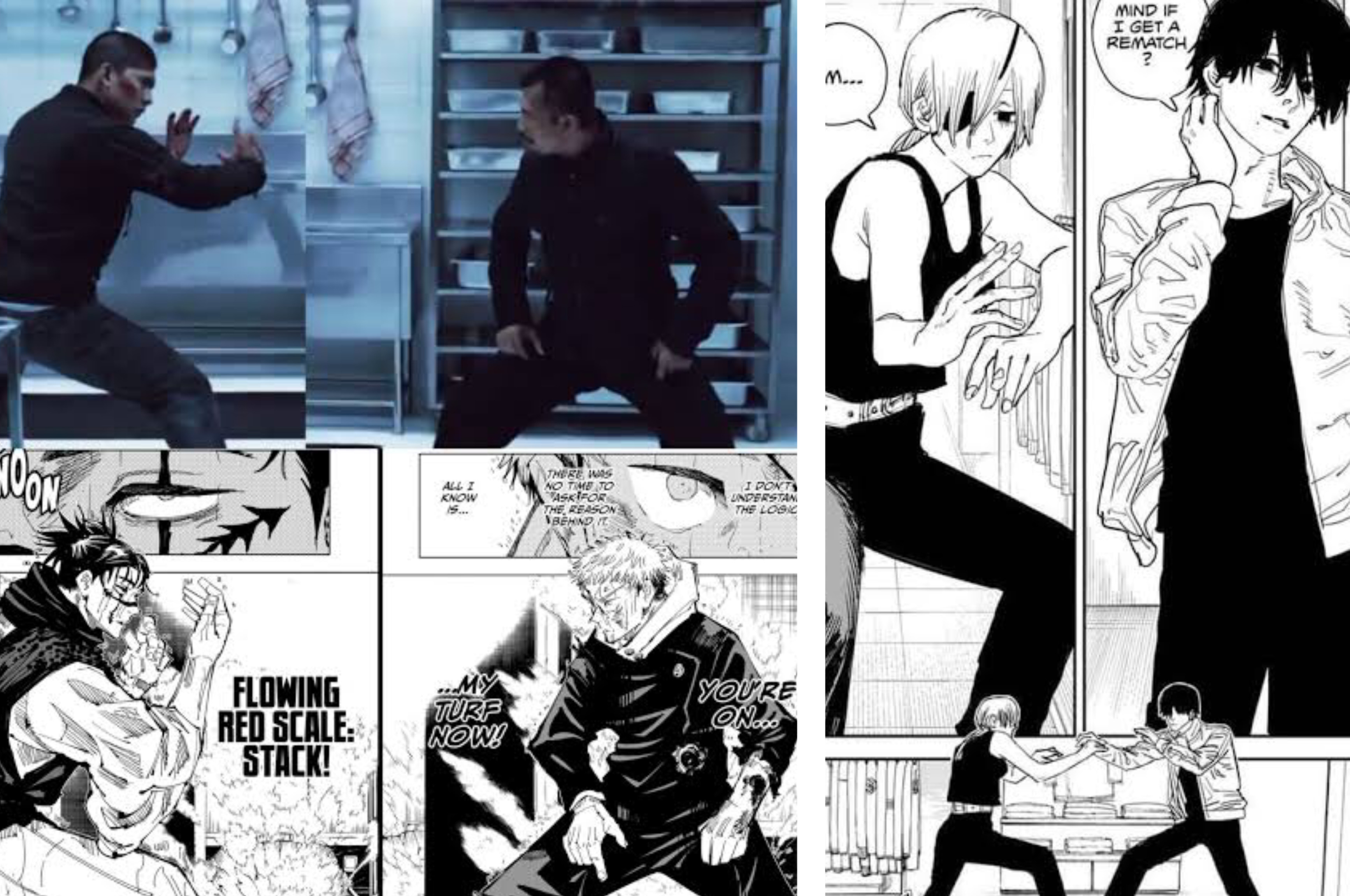Beberapa manga yang mengambil referensi dari scene ikonik film The Raid: Berandal