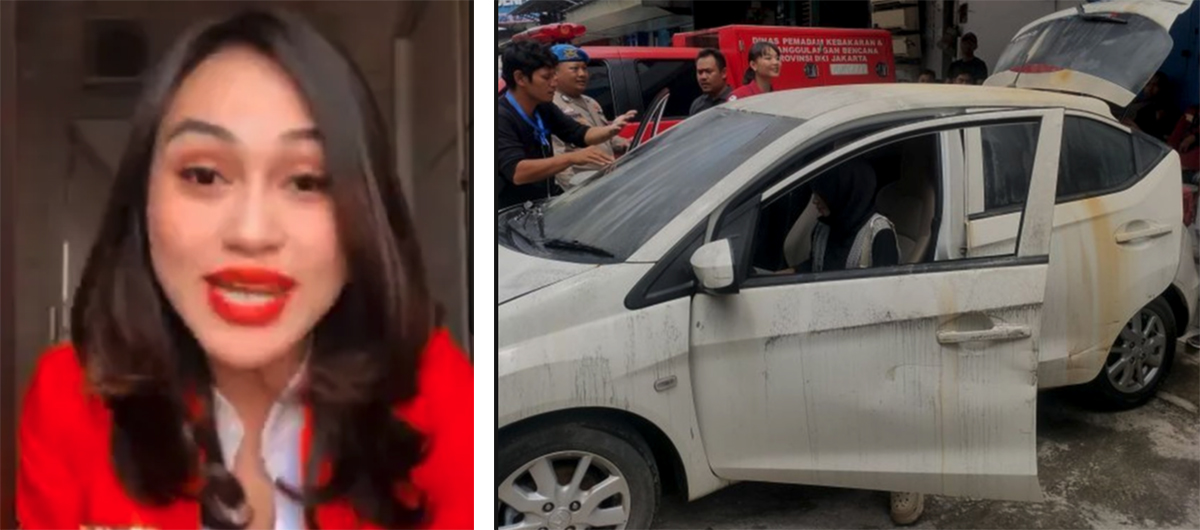 Deraian Air Mata Iringi Evakuasi Mobil Milik Oshima Yukari  Pramugari Asal Kendal dari  Kebakaran Glodok Plaza
