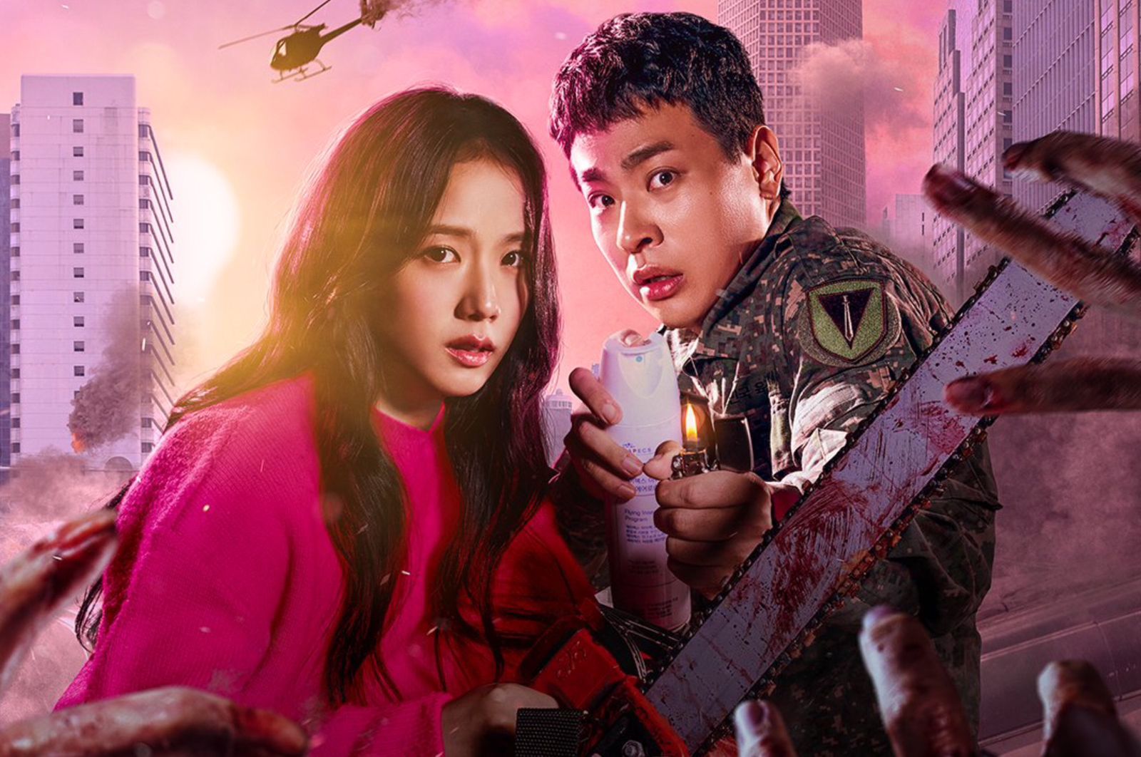 Poster Drama Korea Newtopia yang mengusung tema wabah zombie