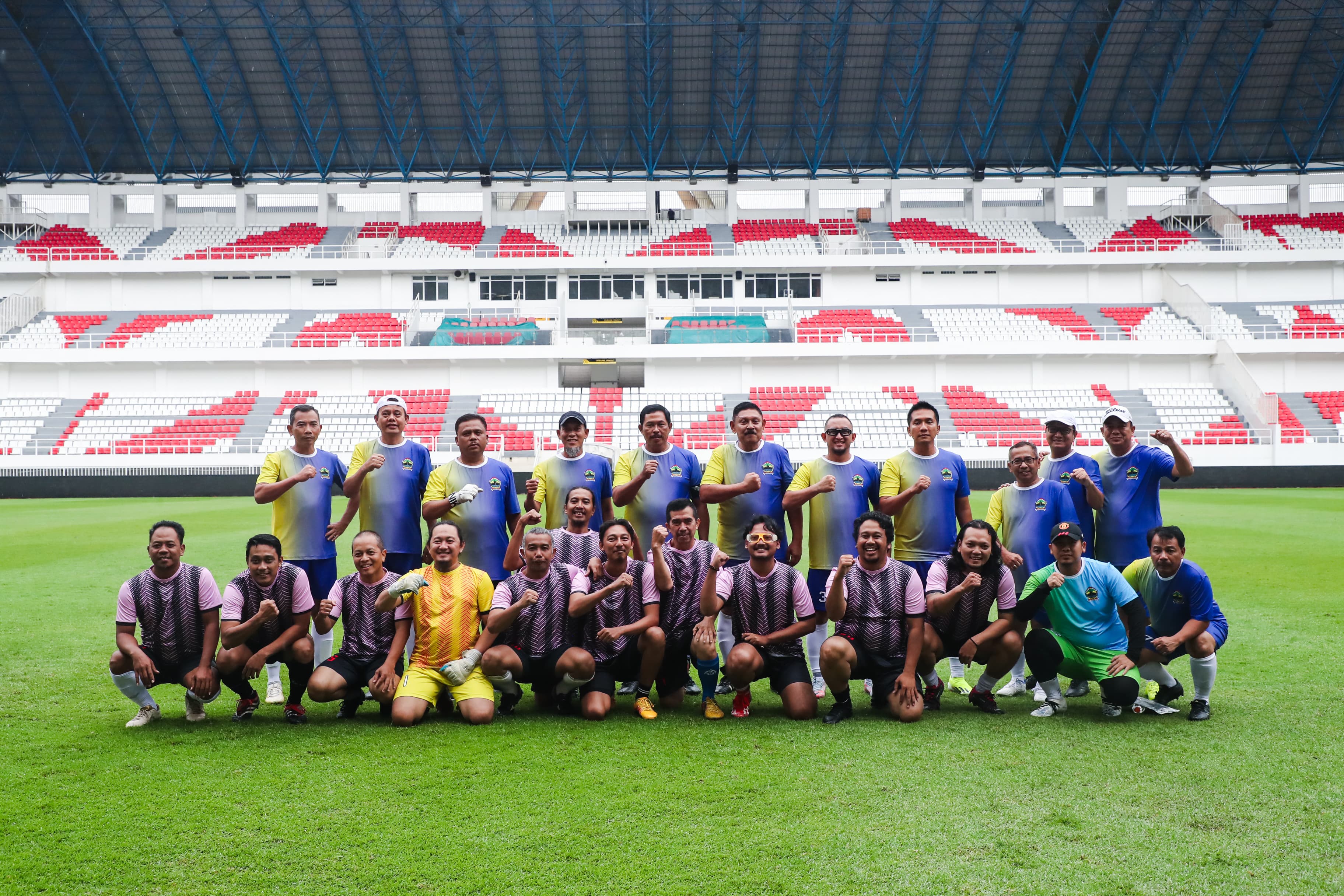 Pj. Gubernur Jateng, Nana Sudjana meresmikan pemanfaatan kembali Stadion Jatidiri Semarang pasca dilakukan renovasi oleh pemerintah pusat.