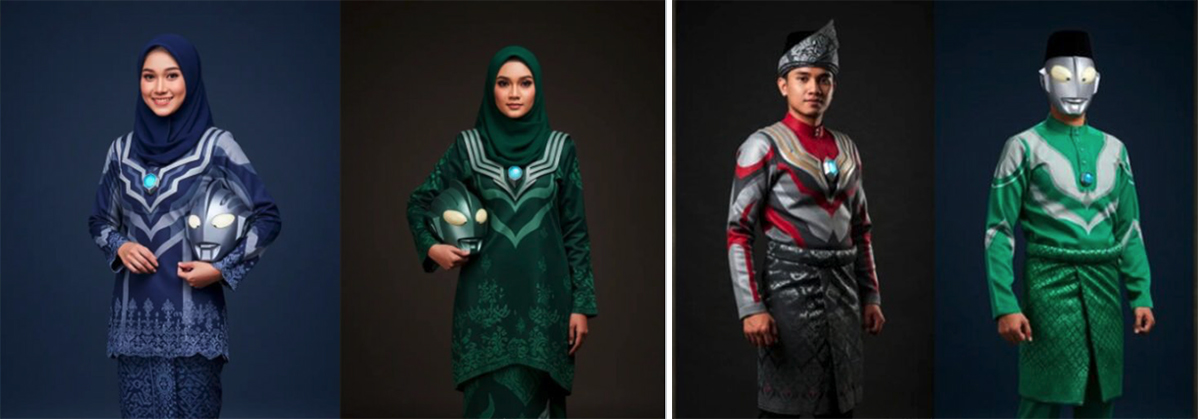 Keren,Unik Desainer Rilis Baju Lebaran 2025 Tema Ultraman, Banyak Yang Mau Beli