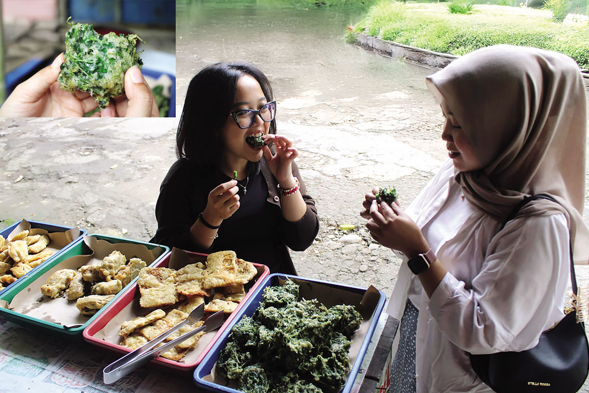 Bakwan jembak khas mata air Senjoyo, Cebongan, Tegalwaton, Kecamatan Tengaran, Kabupaten Semarang. Maria Novena/Jawa Pos Radar Semarang  &nbsp;