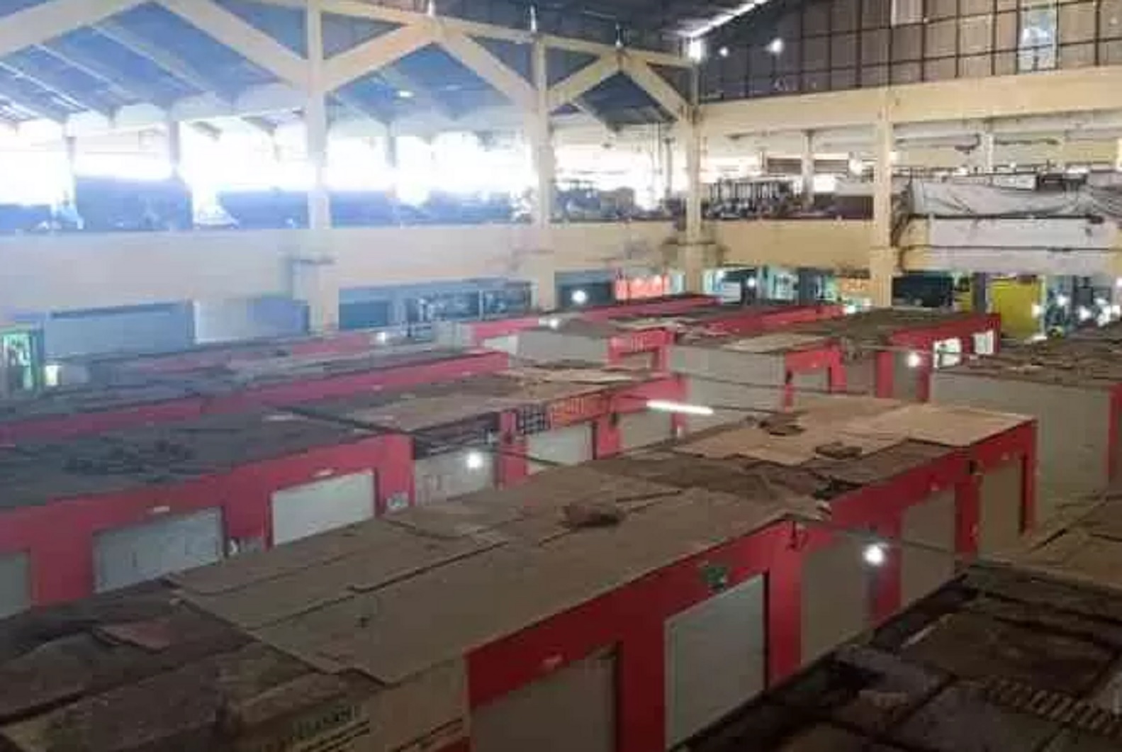 Kondisi Pasar Dargo yang sepi