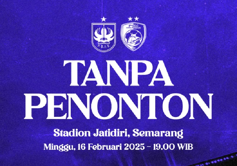 Pertandingan tanpa penonton.
