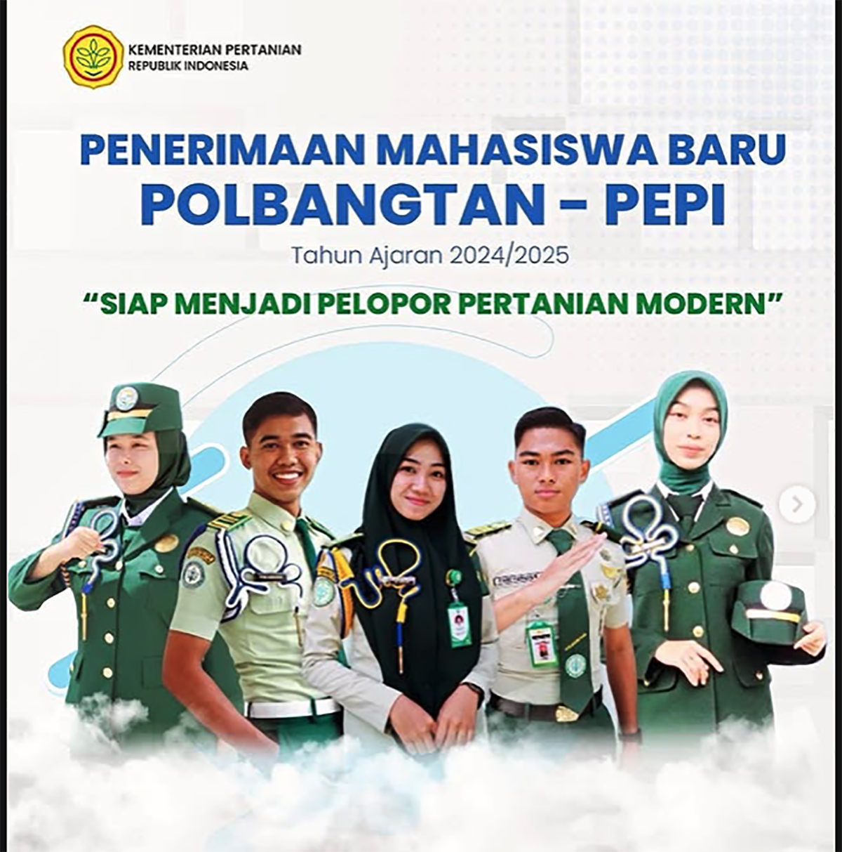 Kementerian Pertanian Buka Pendaftaran Mahasiswa Baru Polbangtan dan PEPI TA 2025/2026 Lulus Jadi ASN Pertanian