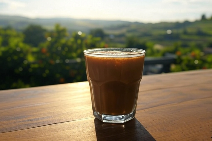 Ilustrasi minuman bajigur nikmat.