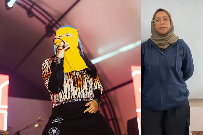 Novi Citra Indriyati vokalis band Punk Sukatani.