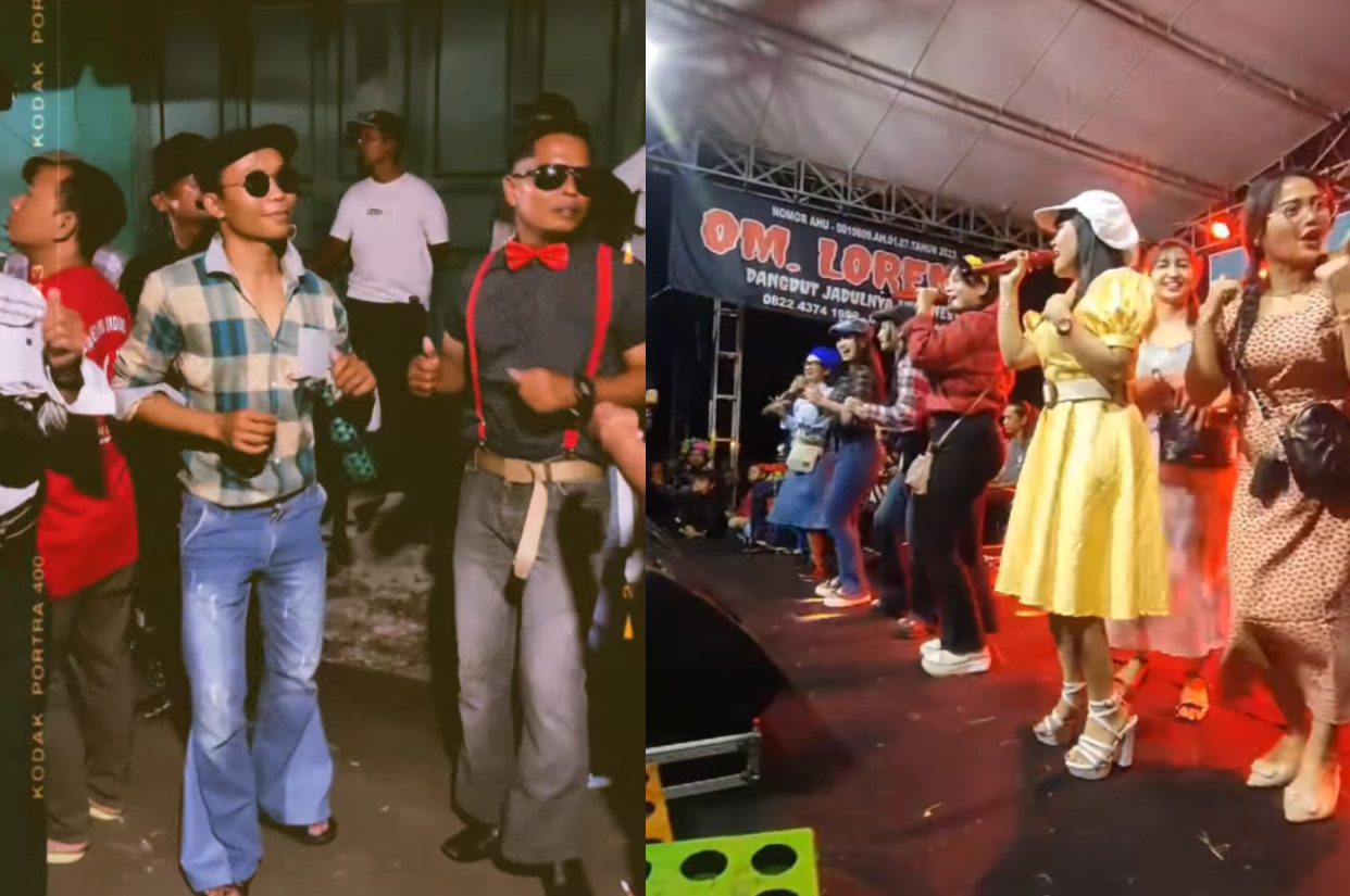 Cuplikan Layar Dari Video Konser OM Lorenza di Soloraya