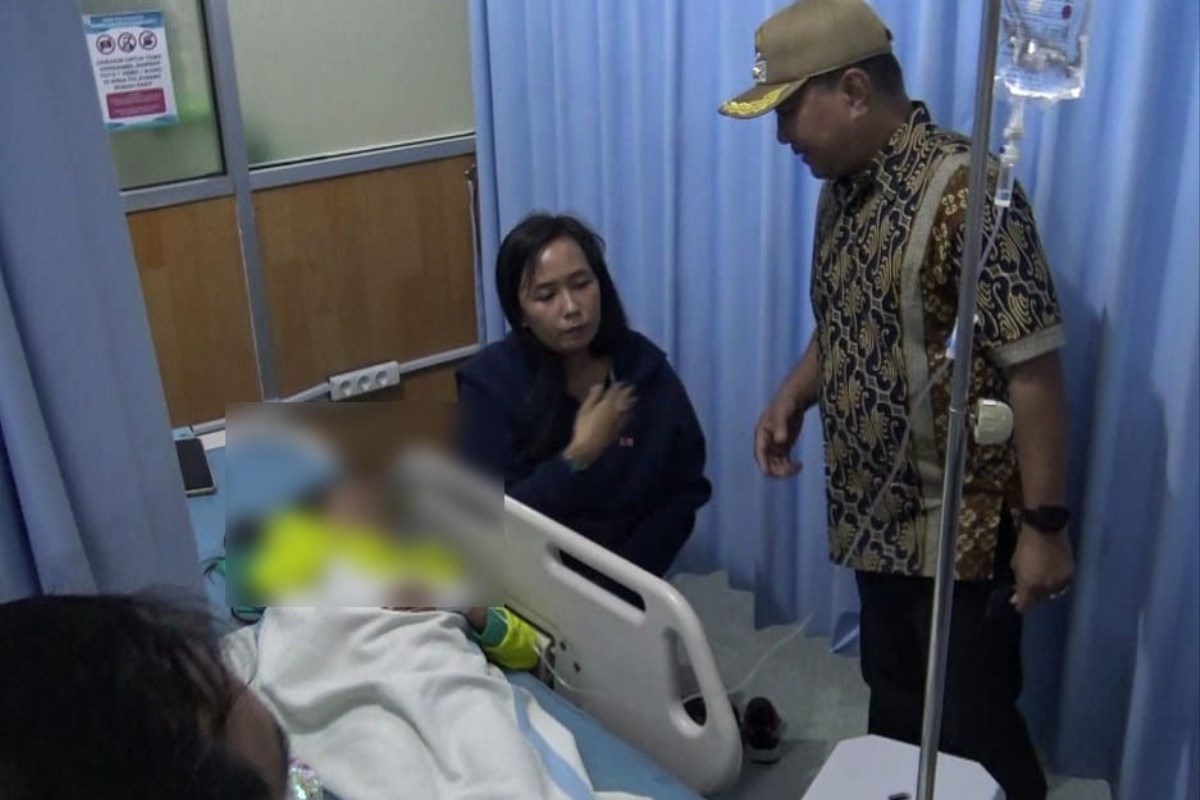 Satu anak luka korban laka lantas di Silayur masih terbaring di RS Permata Medika. (M Hariyanto/Jawa Pos Radar Semarang)