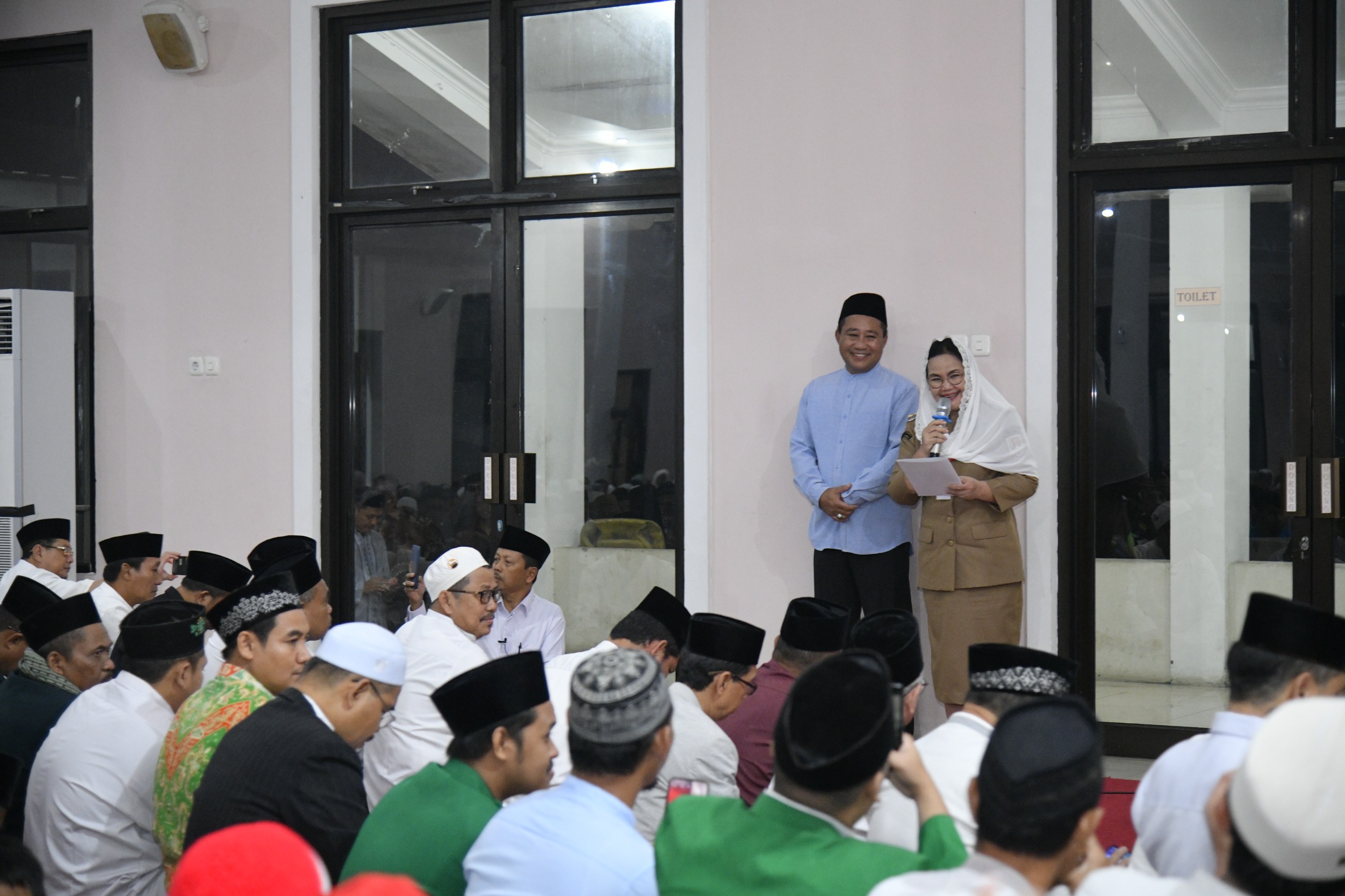 Wali Kota Semarang Agustina dan Wakil Wali Kota Semarang Iswar Aminuddin saat menghadiri Tarling di Rumdin Wali Kota Semarang, Senin (3/3/2025)