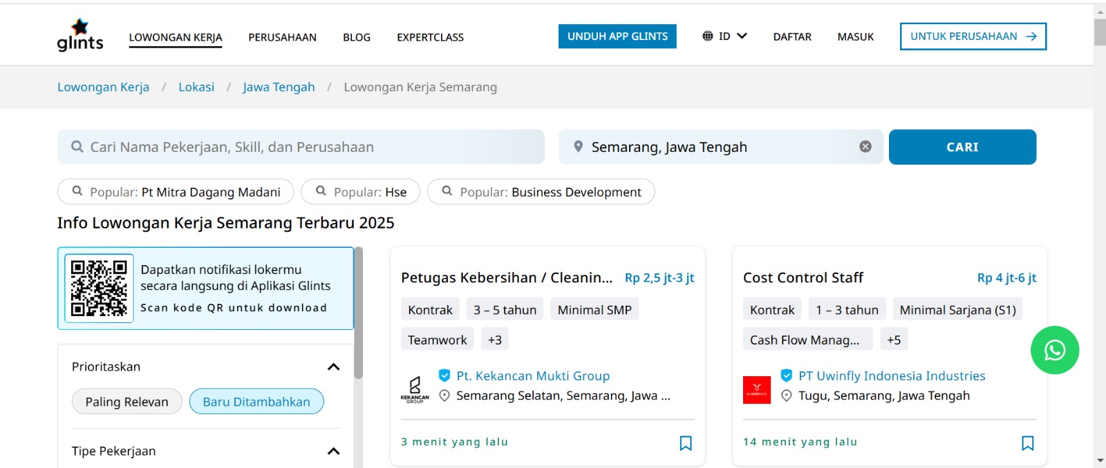 Cari Loker Semarang di sini...