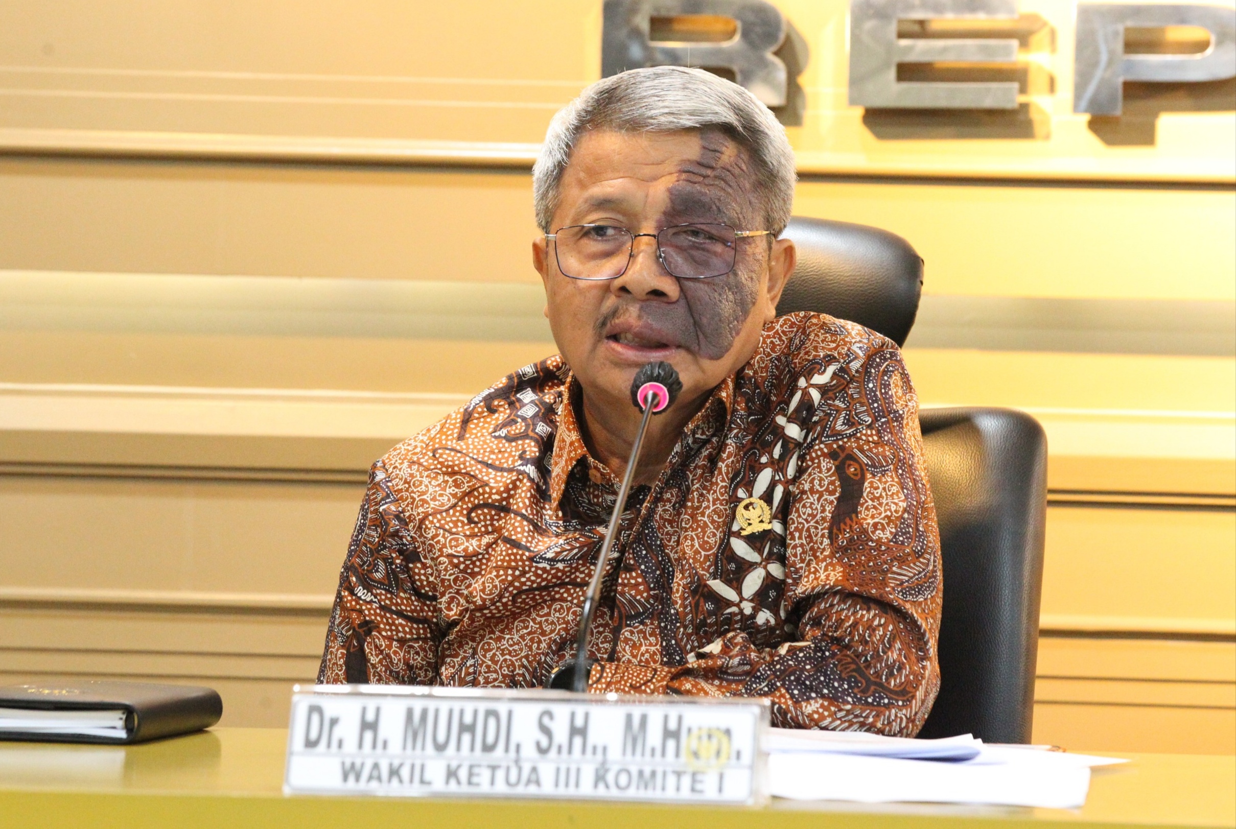 Wakil Ketua Komite I DPD RI Muhdi.