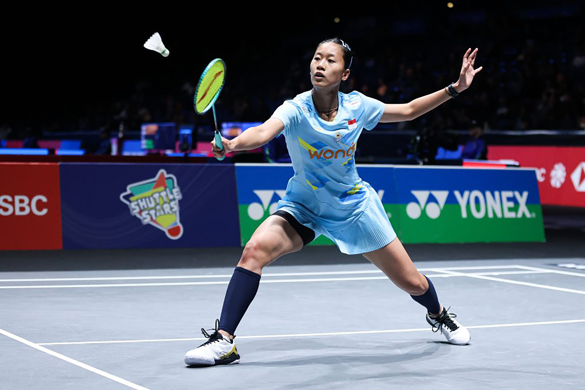 Putri Kusuma Wardani harus mengakui keunggulan wakil China, Chen Yu Fei melalui pertarungan rubber game.