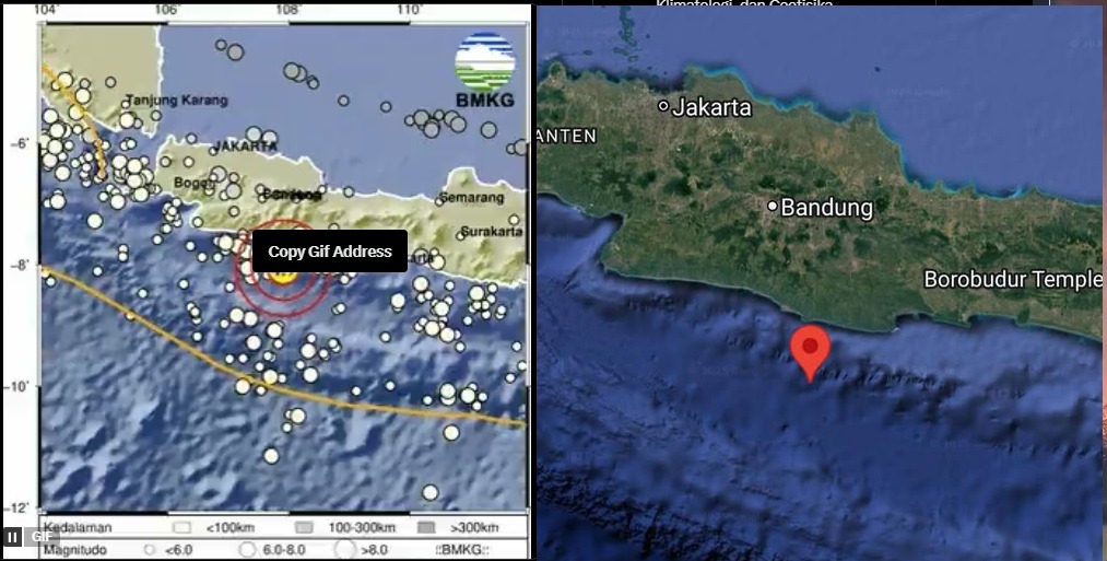 Gempa bumi berkekuatan 4,9 skala Richter mengguncang wilayah barat daya Pangandaran, Jawa Barat, pada Selasa, 25 Maret 2025, sekitar pukul 14.02 WIB.
