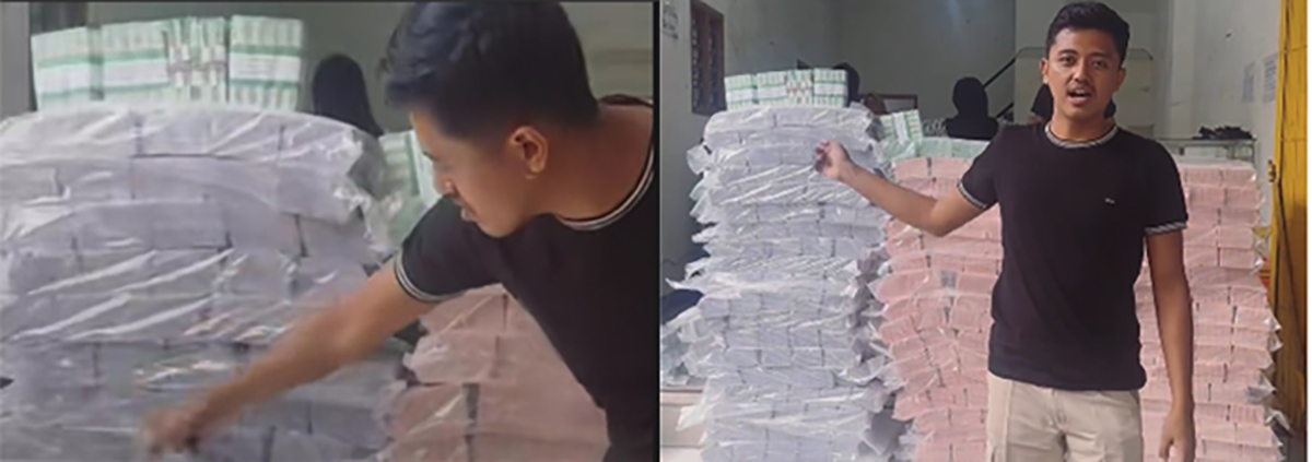 Yang Lain War Tukar Uang Pecahan Baru, Pemuda di Pasuruan ini Perlihatkan Tumpukan Uang Baru Rp 2 Miliar untuk Jasa Penukaran