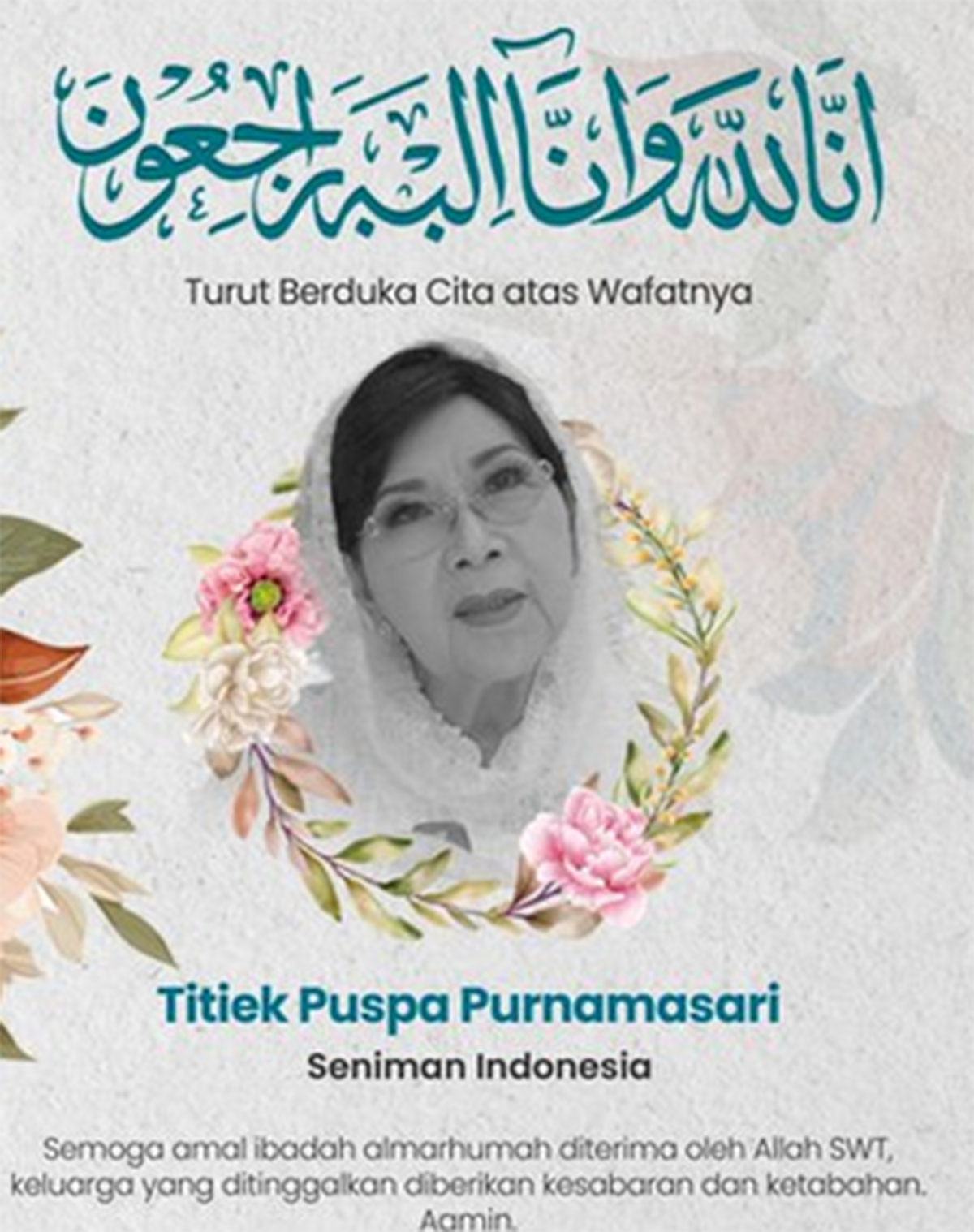 Indonesia Kehilangan Musisi Legend Titiek Puspa Meninggal Dunia.