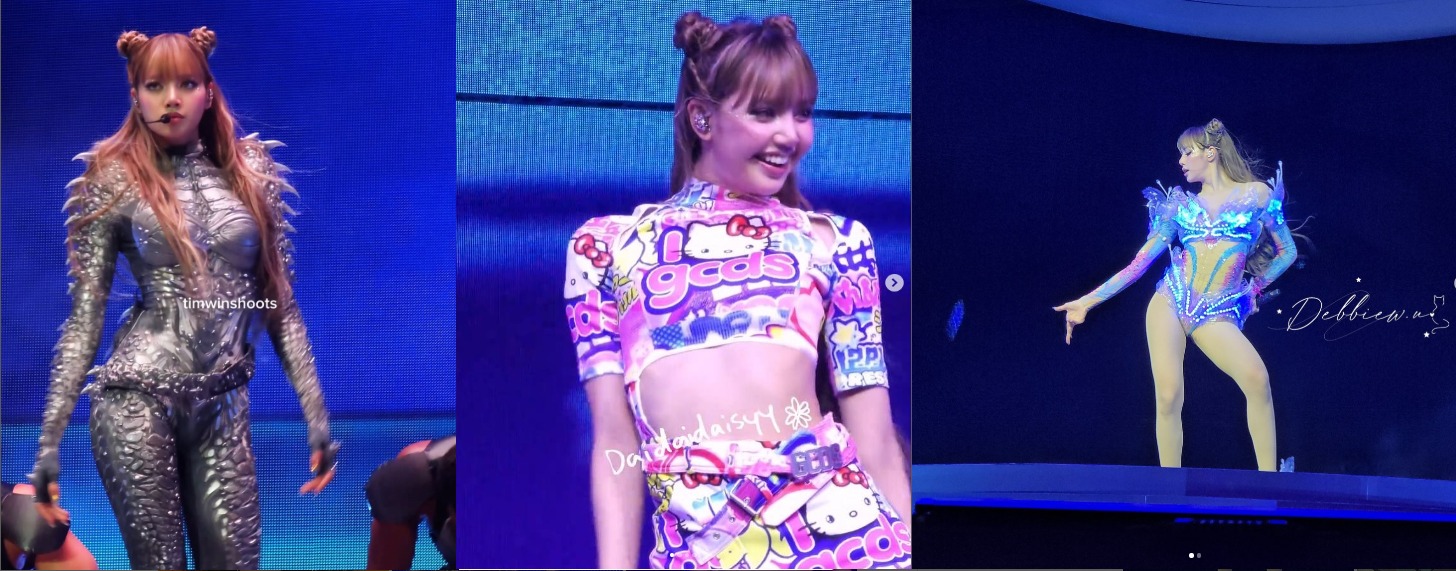 Lisa BLACKPINK tampil solo sebagai pembuka Coachella Valley Music and Arts Festival di Sahara Stage, Amerika Serikat dengan berbagai kostum yang spektakuler.