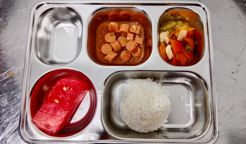 Salah satu menu di program Makan Bergizi Gratis (MBG).