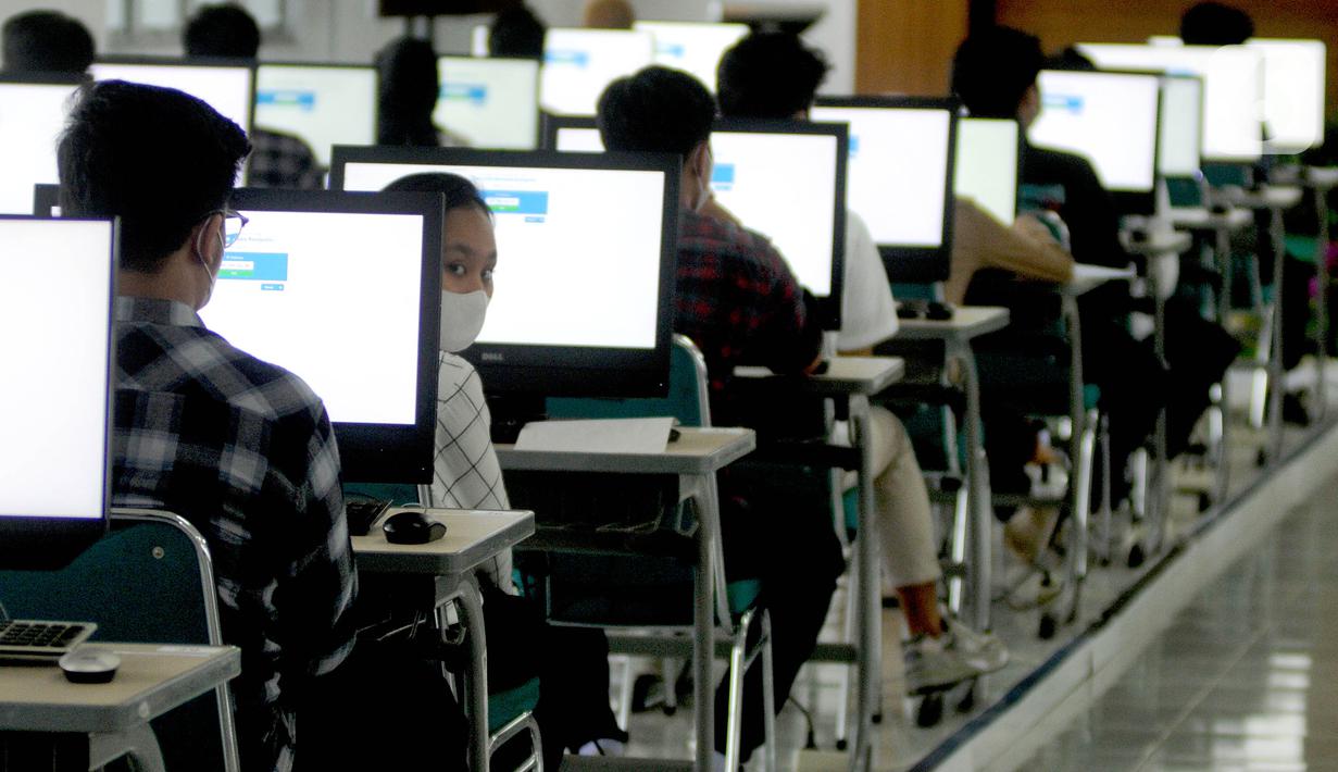 Situasi ruangan pada saat UTBK berlangsung