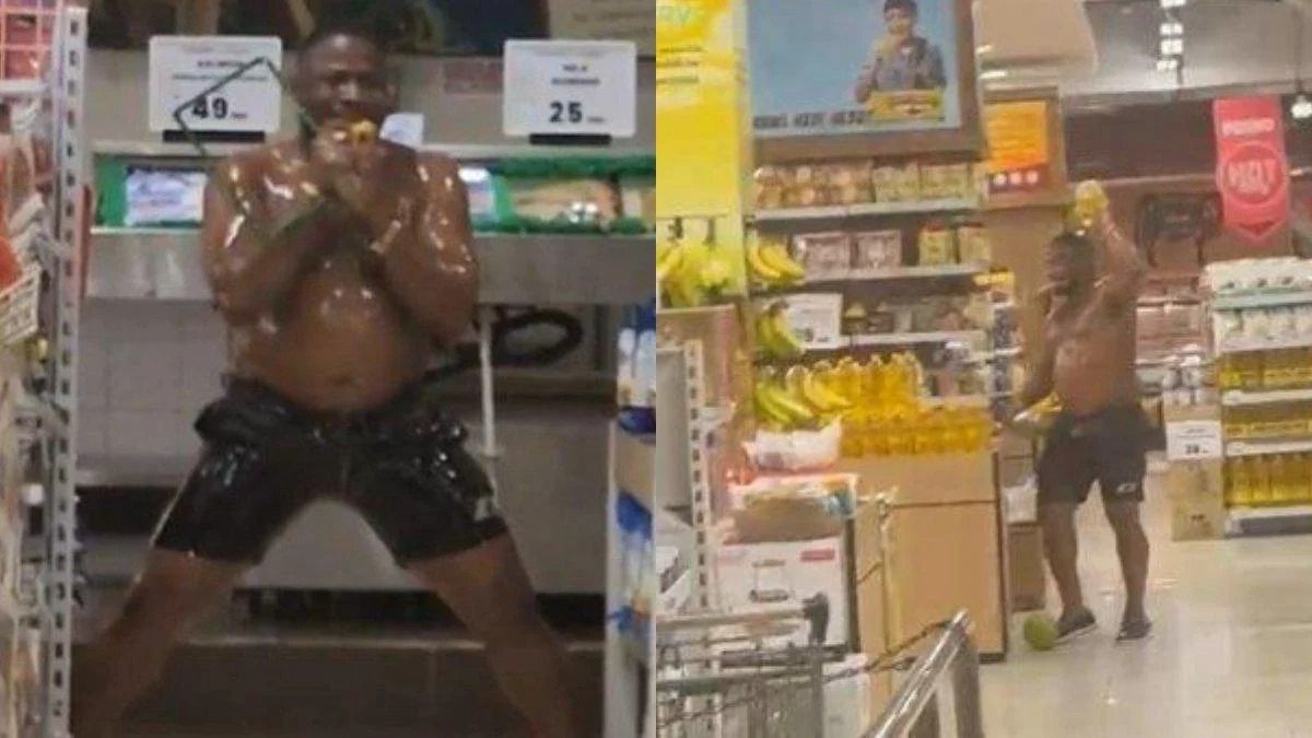 Mengamuk dan Telanjang di Supermarket, Aksi WNA Ghana gegerkan Kalibata.