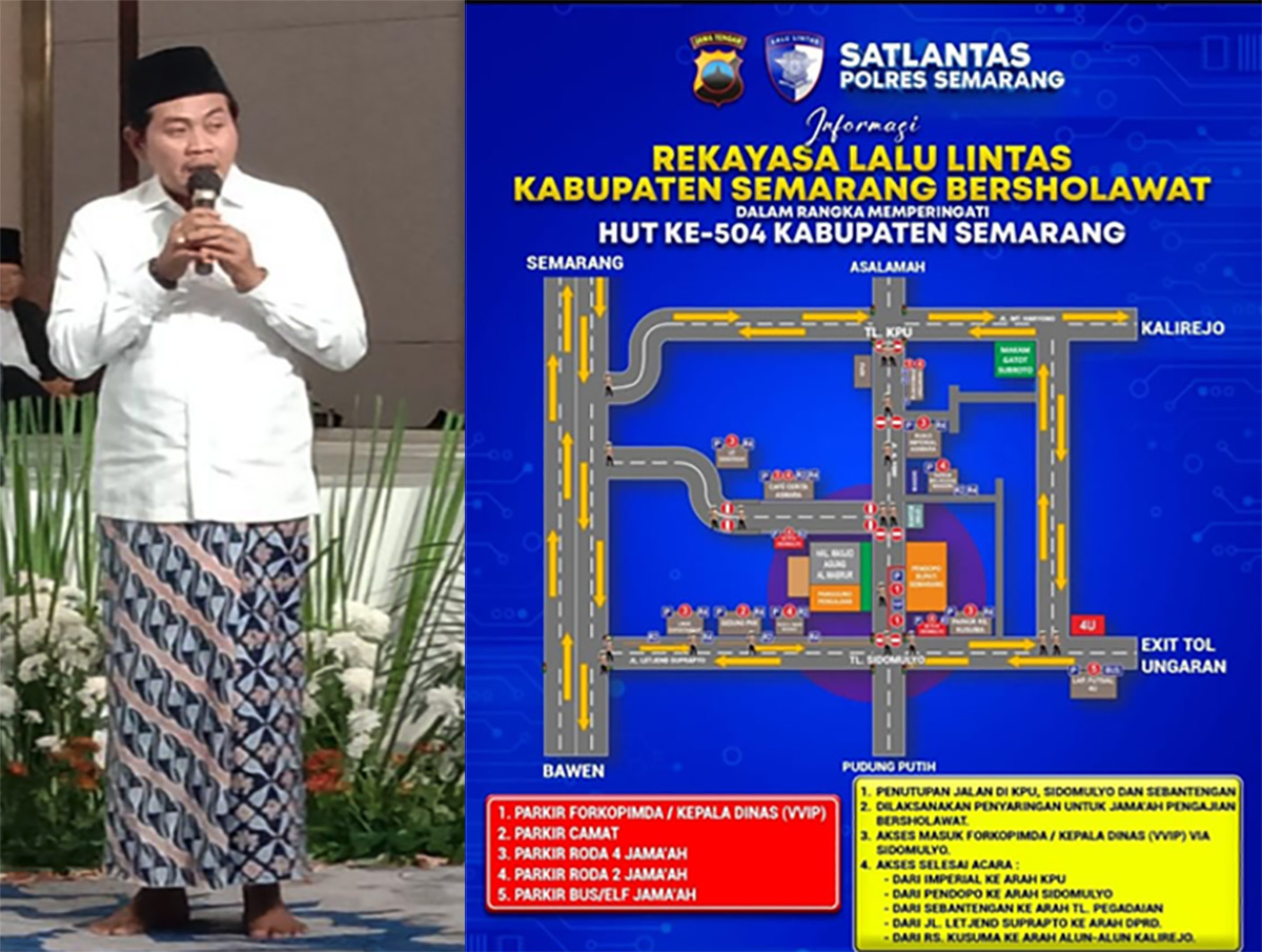 Ada KH Anwar Zahid Bersholawat Bersama Majelis Al Muqorrobin di Ungaran, Catat Waktu, Rute Pengalihan Lalu Lintas dan Kantong Parkirnya