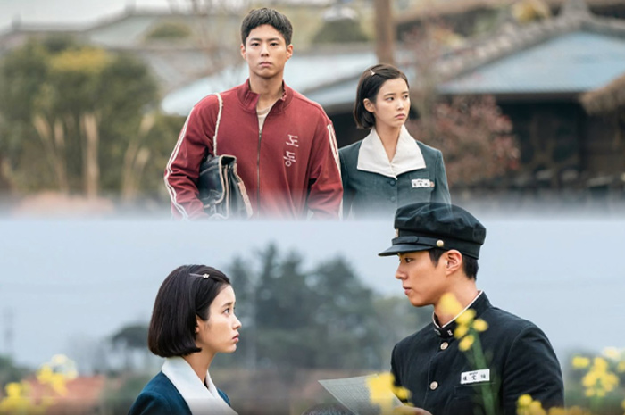 Park Bo Gum di lokasi syuting drakor When Life Gives You Tangerines.