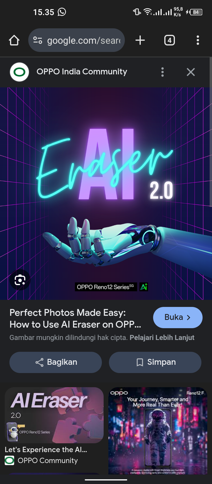 Peluncuran Ai Erase 2.0 Teknologi Terbaru Di Handphone  OPPO dan Vivo