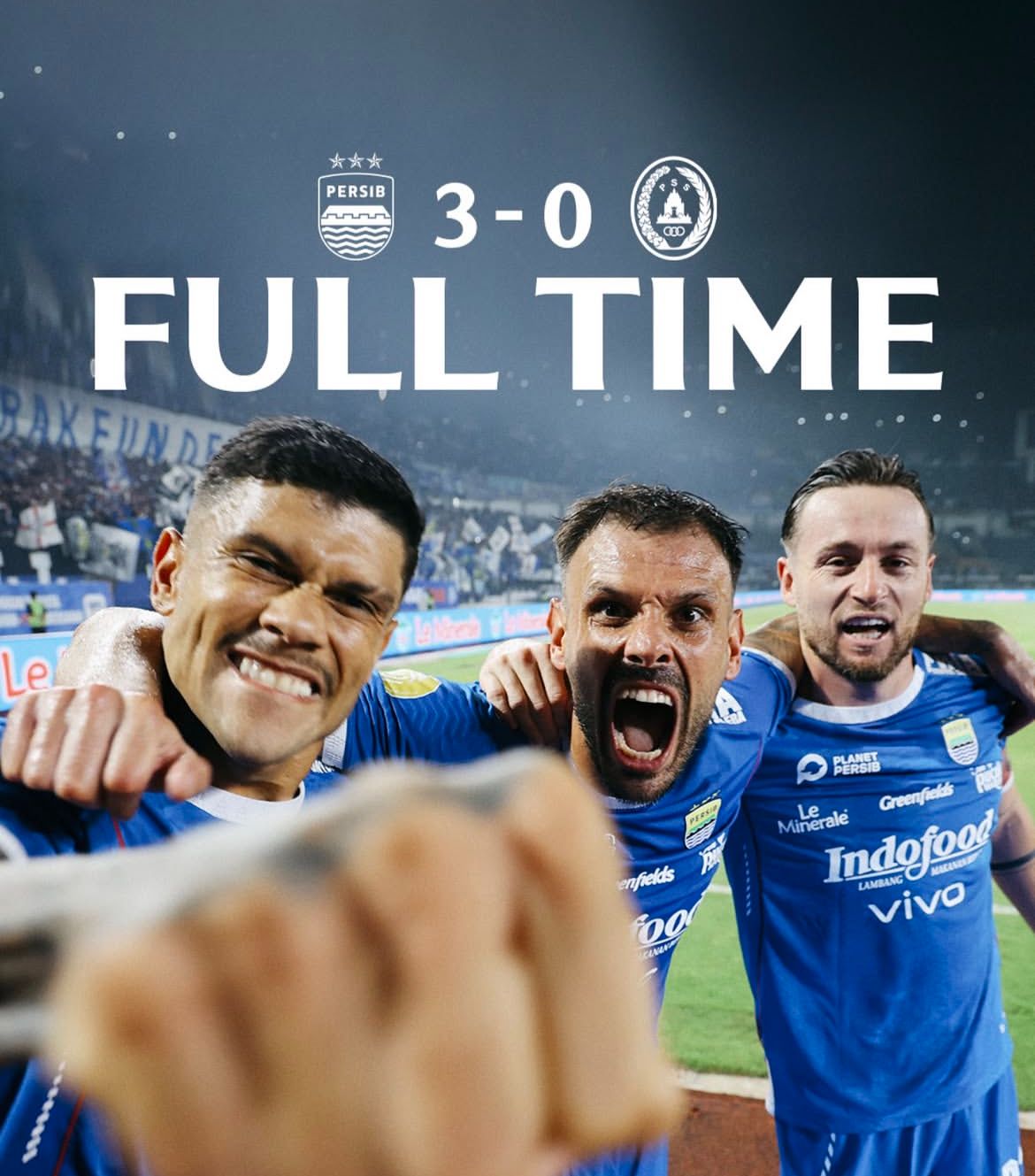 Skor Akhir Persib Bandung vs PSS Sleman
