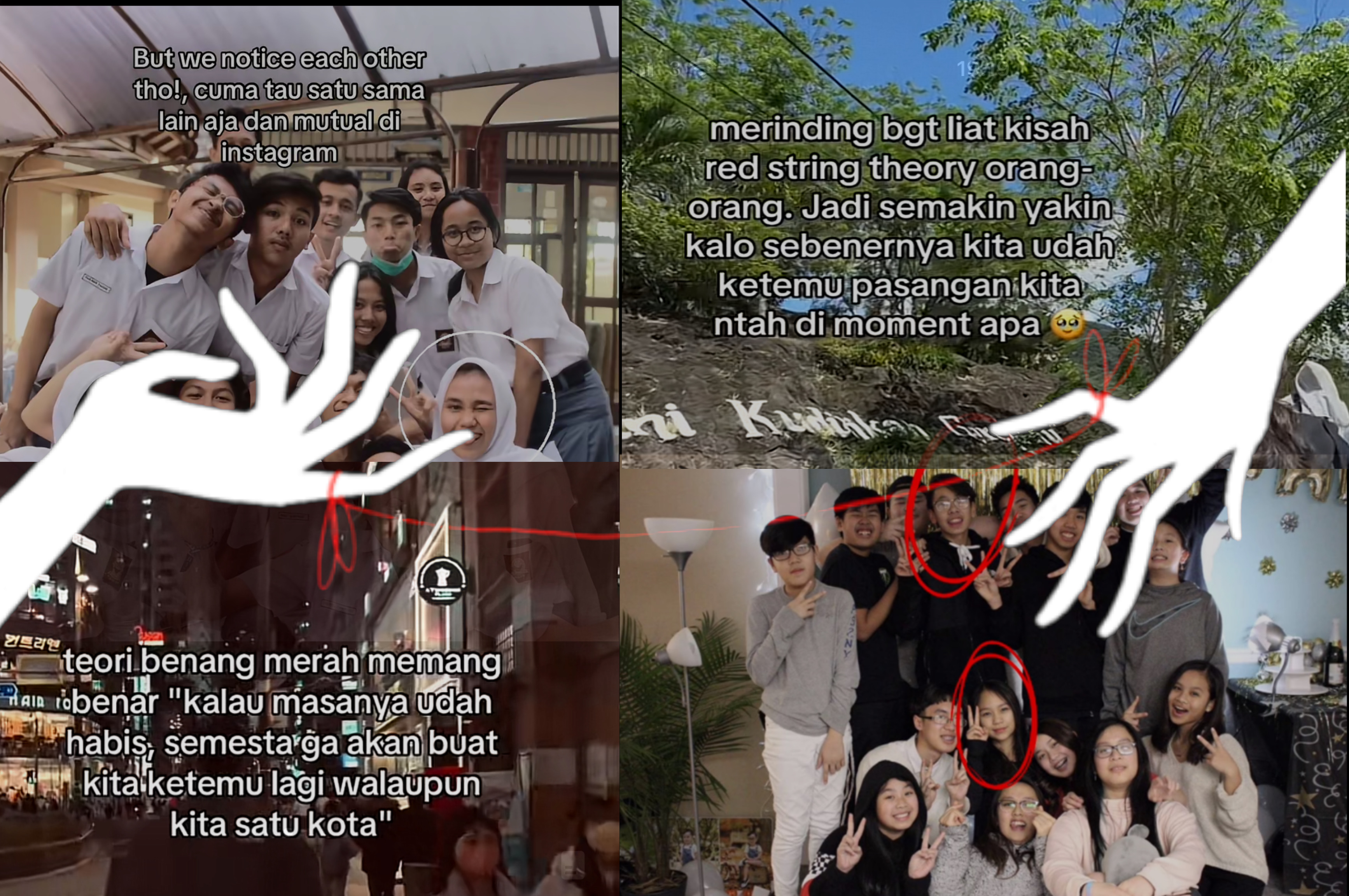 Berbagai pengalaman warganet tentang red string theory