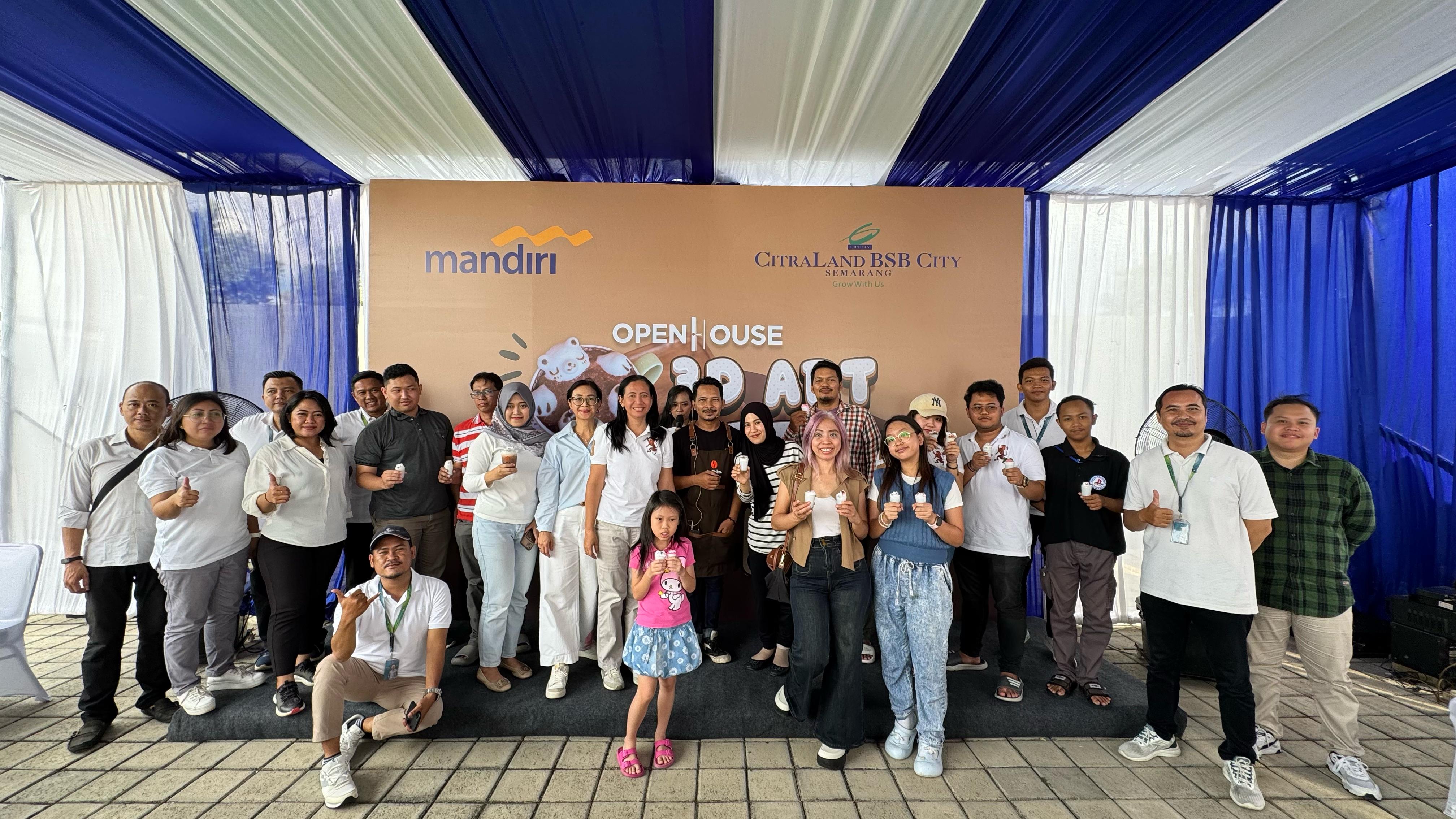 Pelatihan membuat 3D art Coffe Latte yang digelar di Klaster Serena Hills pada Minggu (27/4).