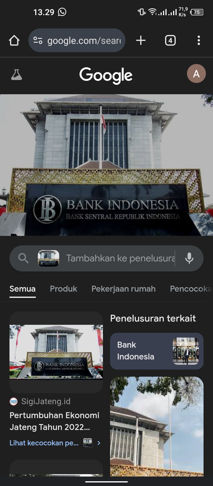 Gedung Bank Indonesia di Jl. Imam Bardjo SH No.4, Peleburan Kota semarang.
