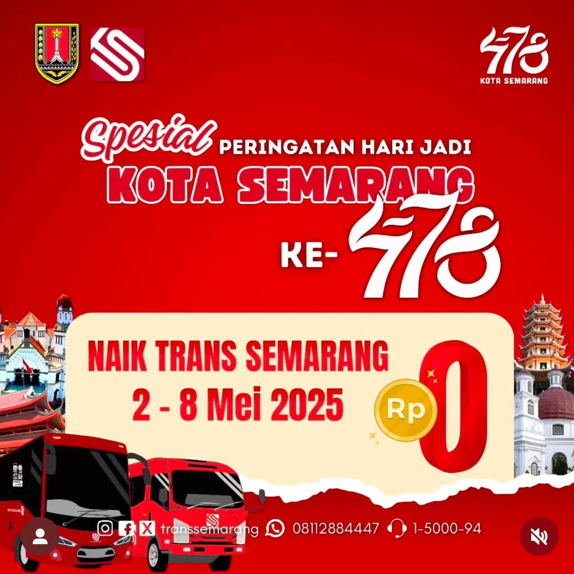 Naik Trans Semarang Gratis !