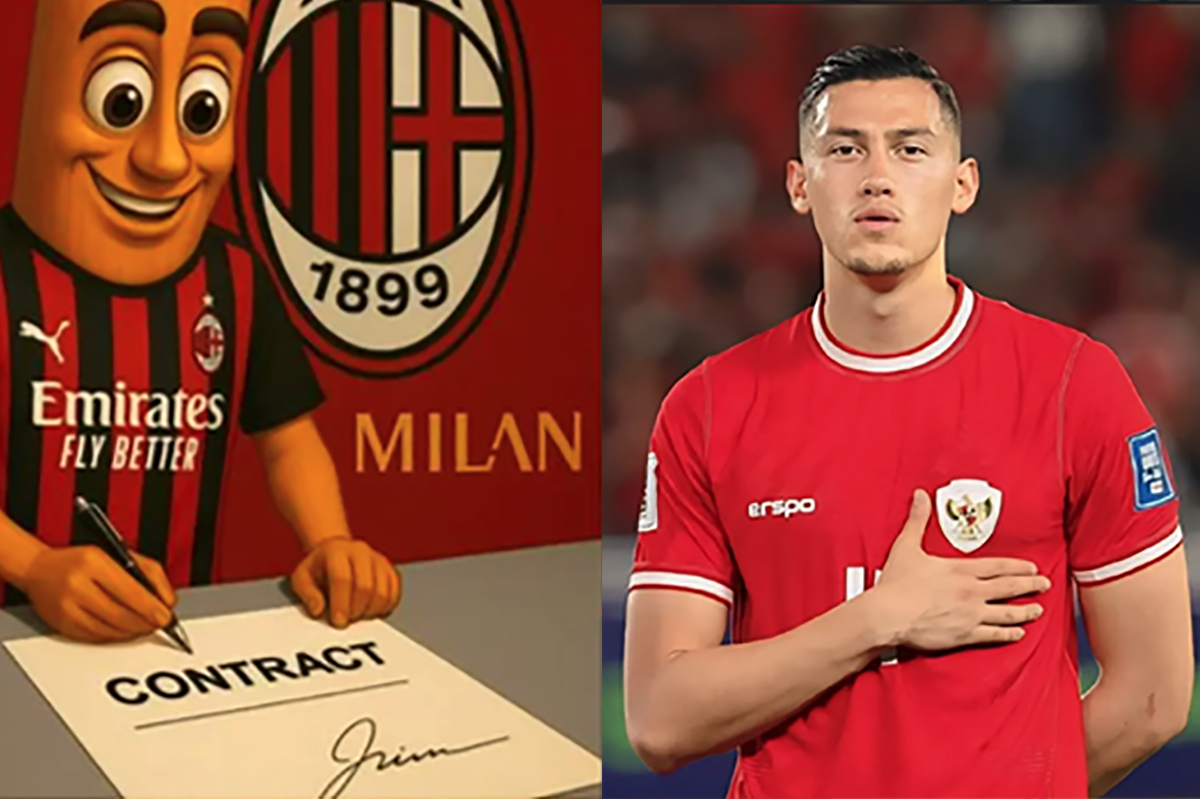 AC Milan Klub Italia Serie A Unggah Animasi Tung-tung Sahur Tanda Tangan Kontrak Akankah Jadi Rekrut Jay Idzes Kapten Timnas Indonesia?