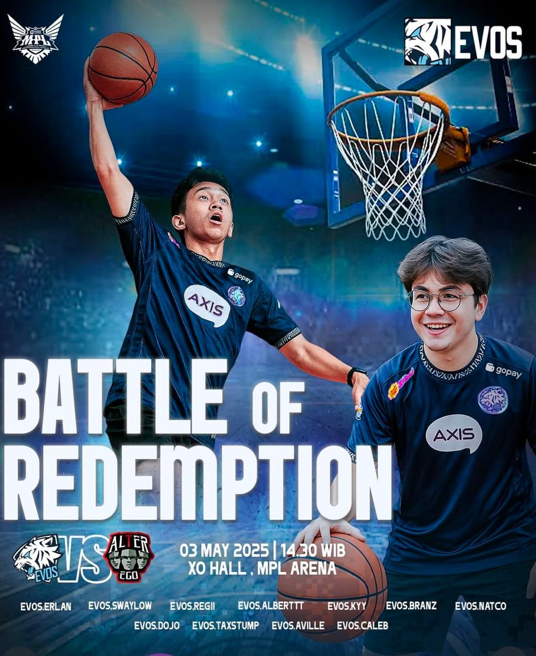 Saksikan EVOS Glory vs Alter Ego Pukul 14.30 WIB