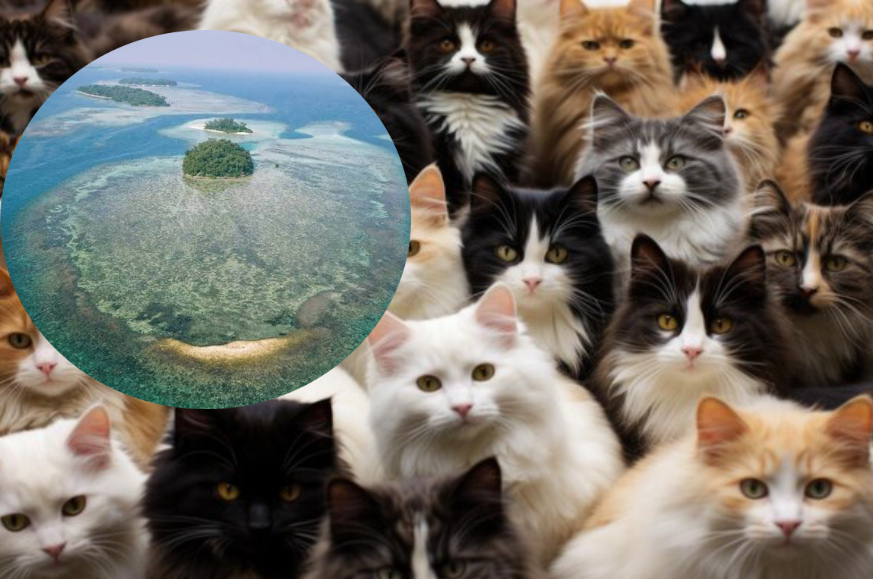 Ilustrasi Kucing dan Tidung Lagoon