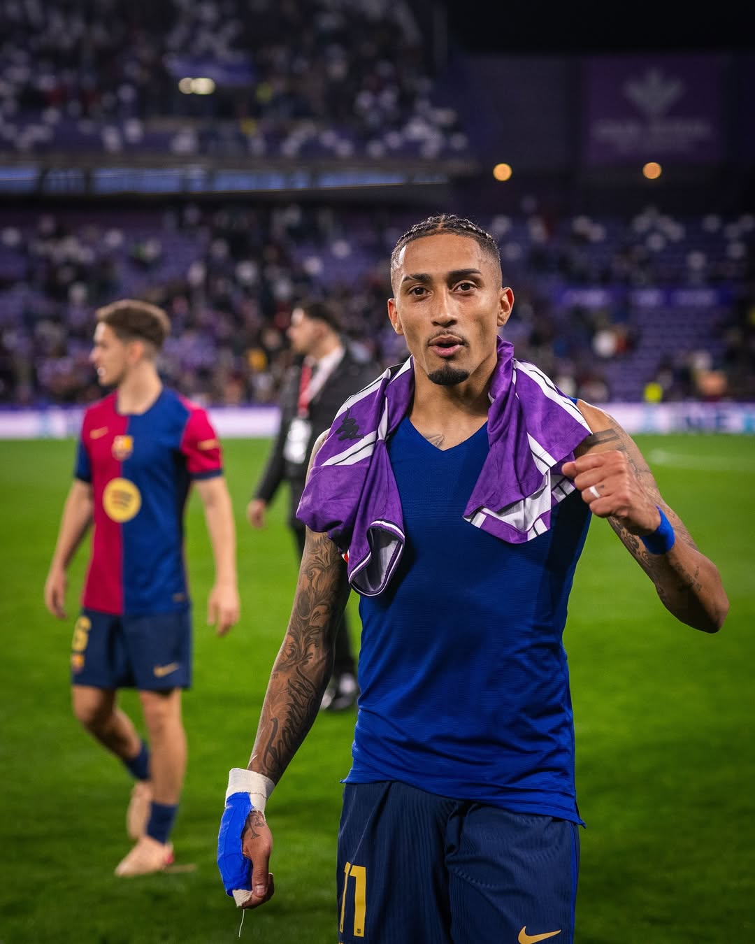 Potret Rapinha setelah kemenangan atas Valladolid