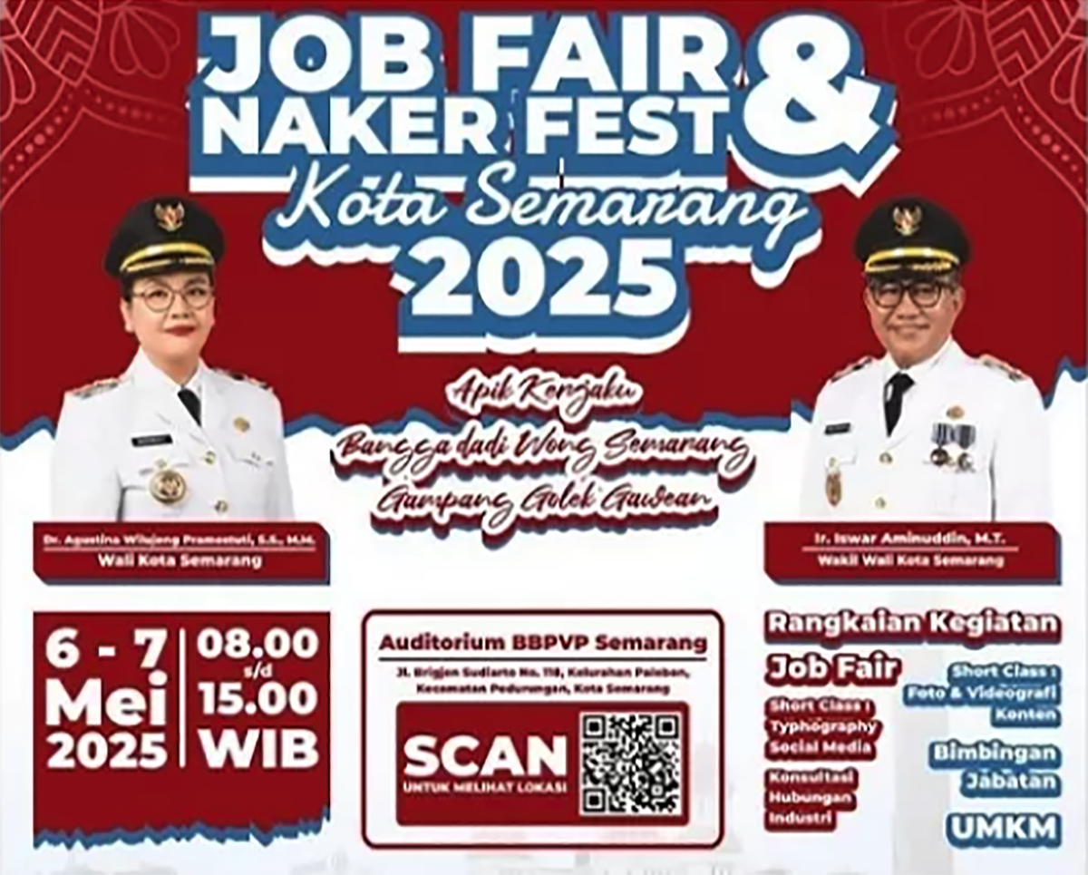 Anda Masih Nganggur? Yuk Datang ke Kemnaker Job Fair & Naker Fest Hadir di Semarang