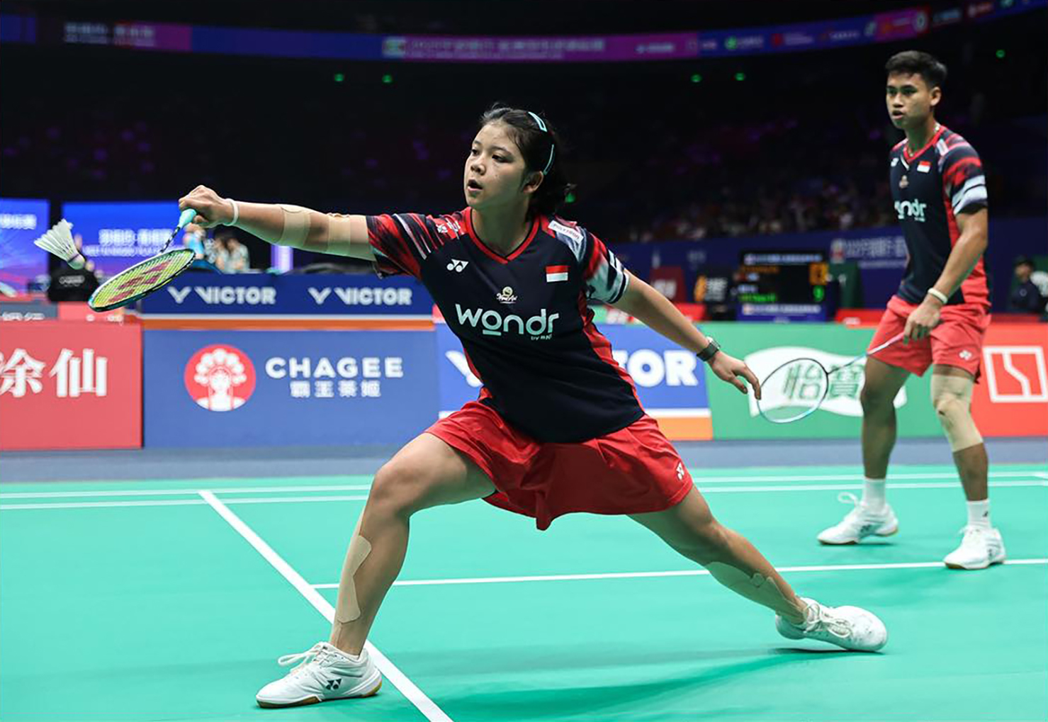 Jafar Hidayatullah/Felisha A.N. Pasaribu melaju ke babak perempatfinal setelah mengalahkan wakil tuan rumah Po Li-Wei/Chang Ching Hui 21-13, 21-12.