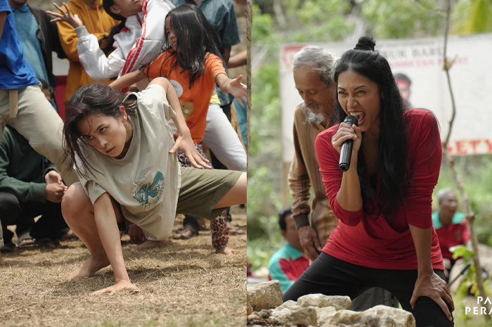 Maudy Ayunda dan Anggun tampak kerasukan di film Para Perasuk.
