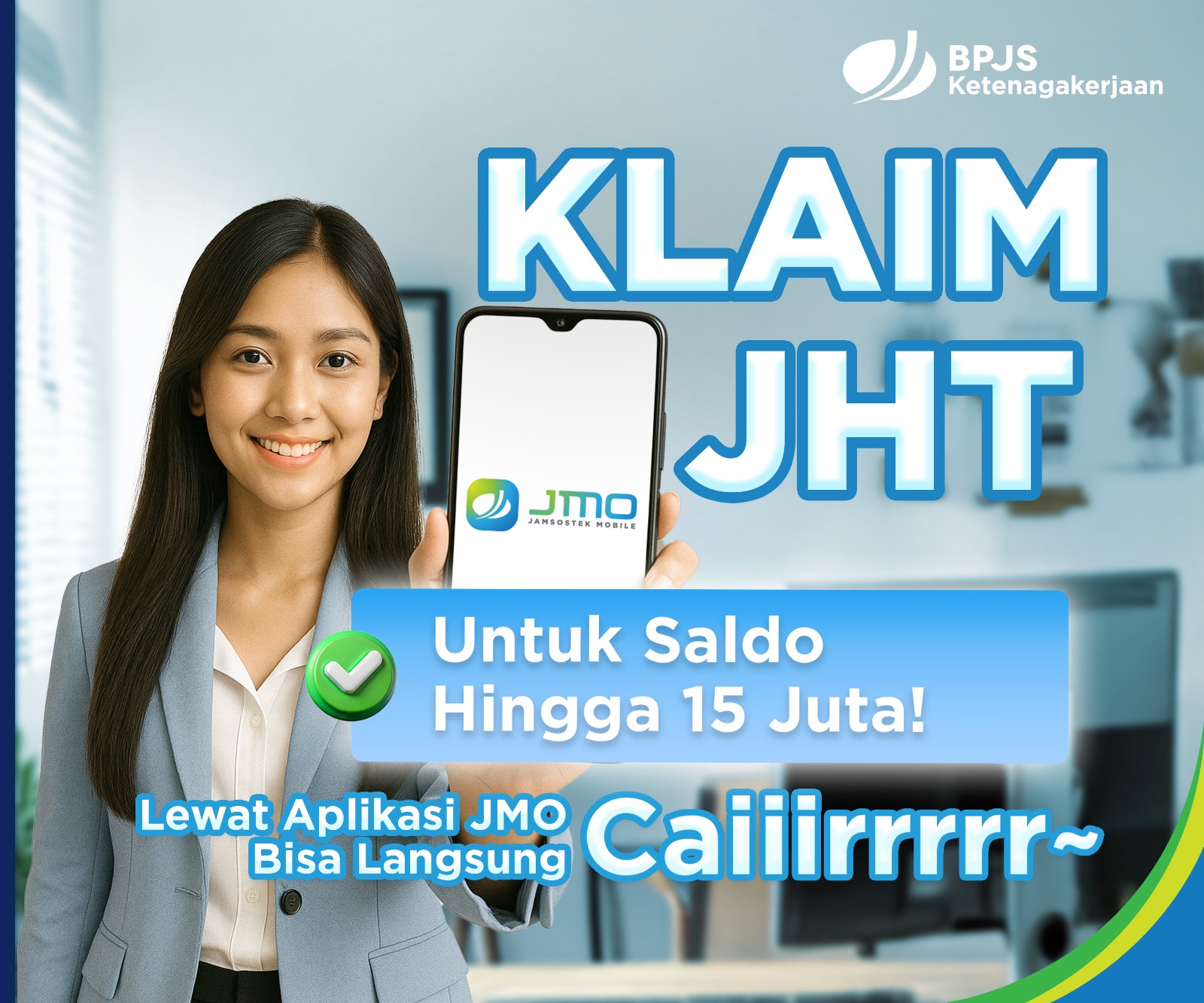 Klaim JHT bisa lewat JMO.