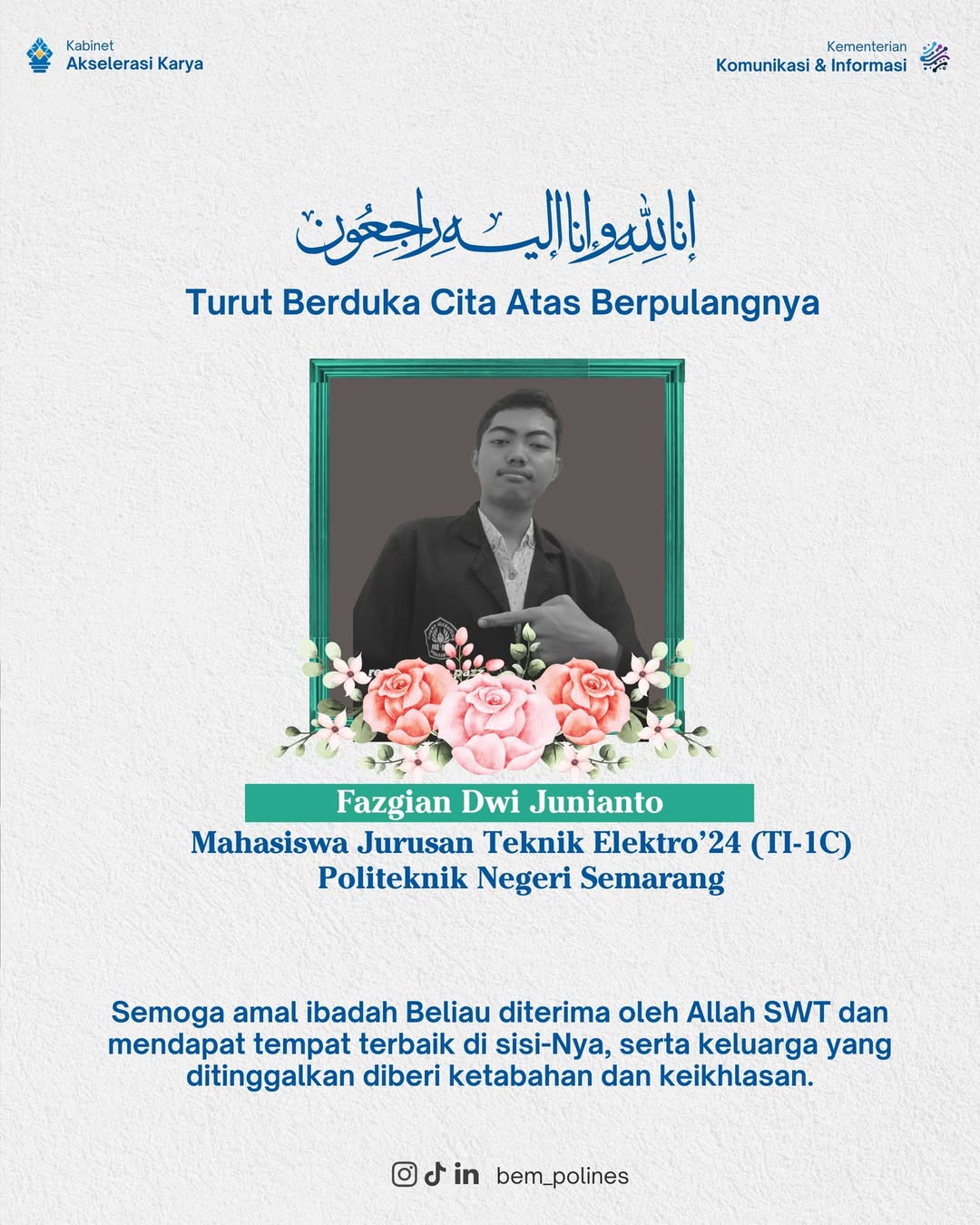 Korban kecelakaan di Tanah Putih, Semarang, Kamis (8/5/2025) malam.