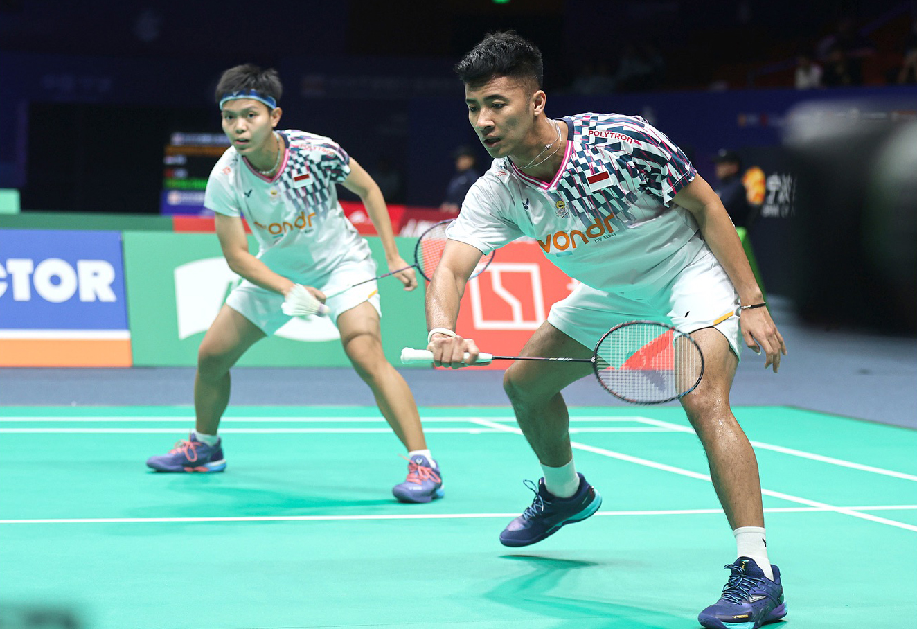 Dejan Ferdinansyah/Siti Fadia Silva Ramadhanti lolos ke babak semifinal Taipei Open 2025.