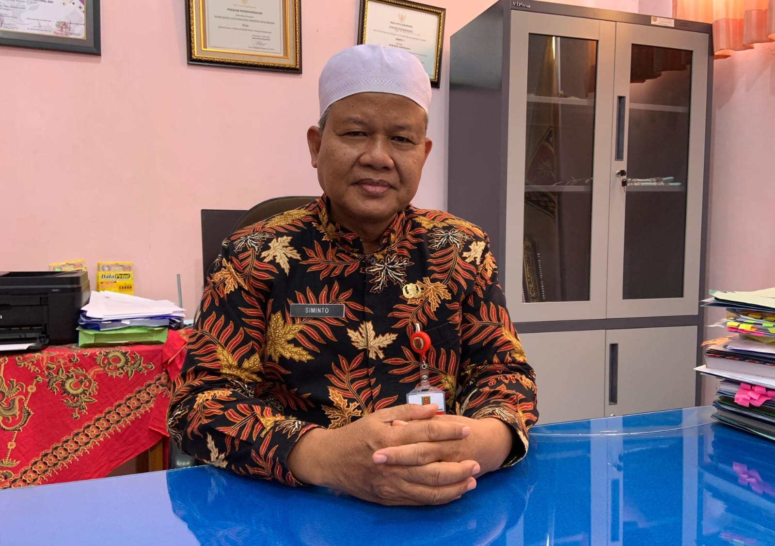 Fasilitator Porgram PINTAR Tanoto Foundation sekaligus Kepala SMPN 1 Semarang, Siminto.