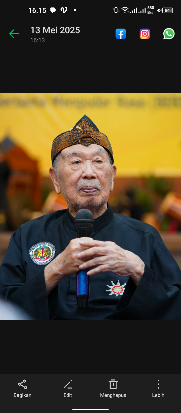 Bapak Pencak Silat Dunia Eddi Marzuki Nalapraya