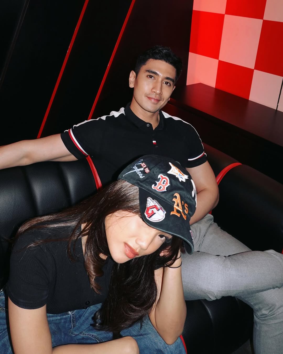 Potret Verrel dan Fuji saat main Gokart Bareng.