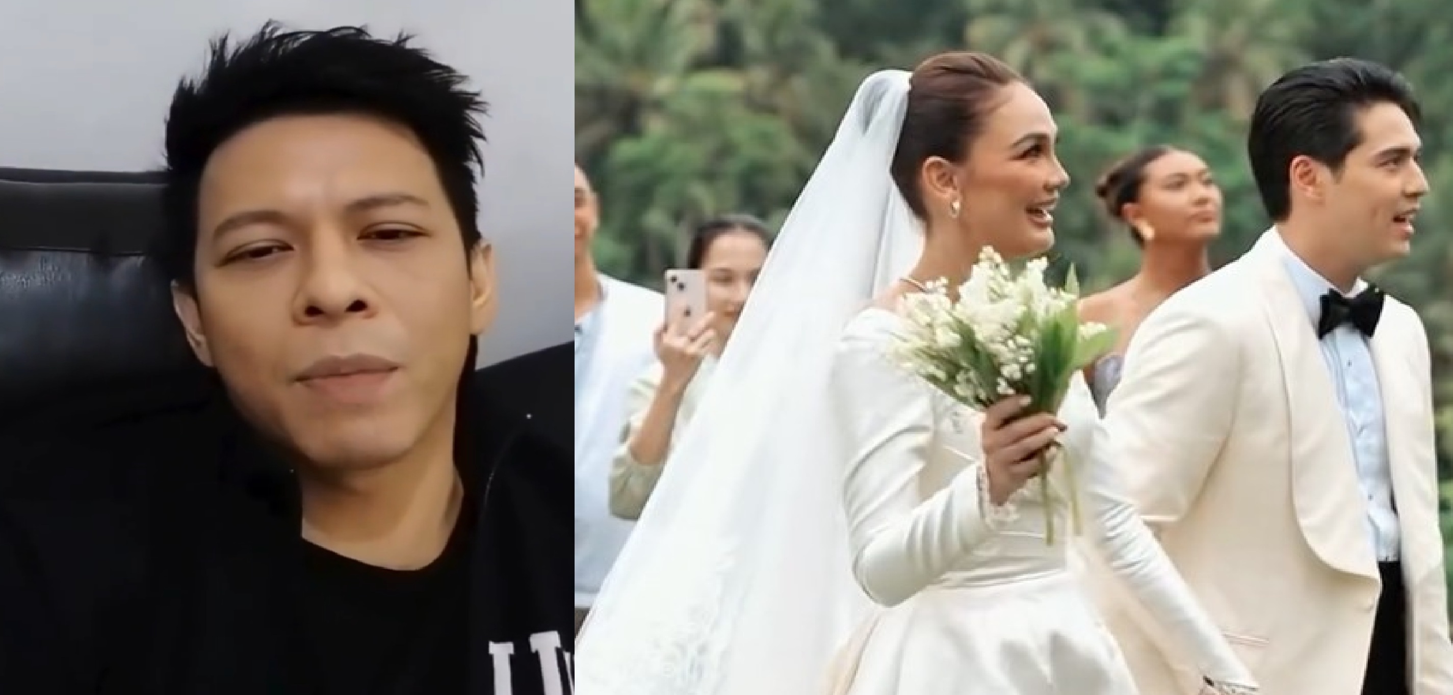 Ariel Noah berikan ucapan selamat ke Luna Maya dan Maxime Bouttier.