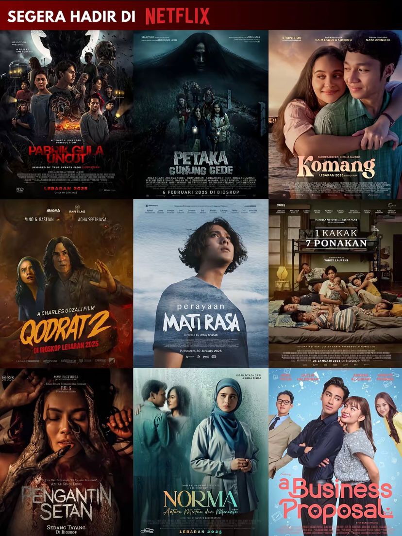 Sembilan film baru siap tayang di Netflix! Kamu tim horor, romansa, atau drama? semua ada, tinggal pilih.