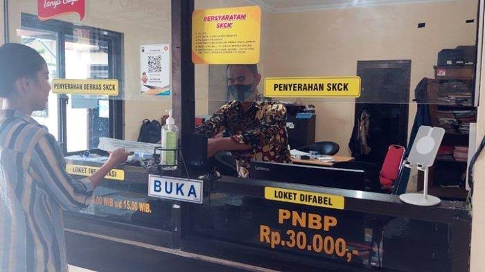 Loket pembuatan SKCK di Polres Salatiga